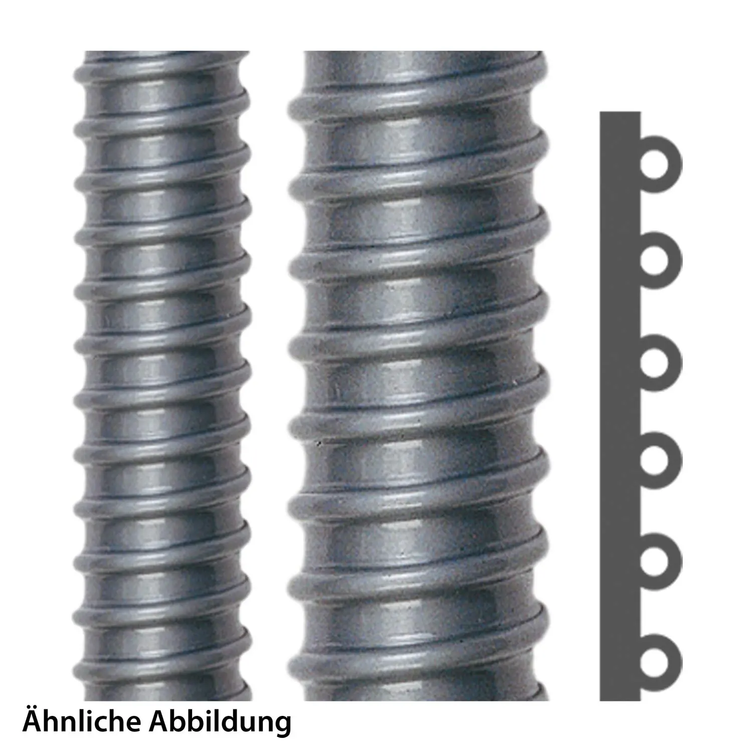 Produktfoto 1 von AIRflex-K, PVC grau, 10 m Packung AD 10, 7 x 10 mm, 10 Meter Packung