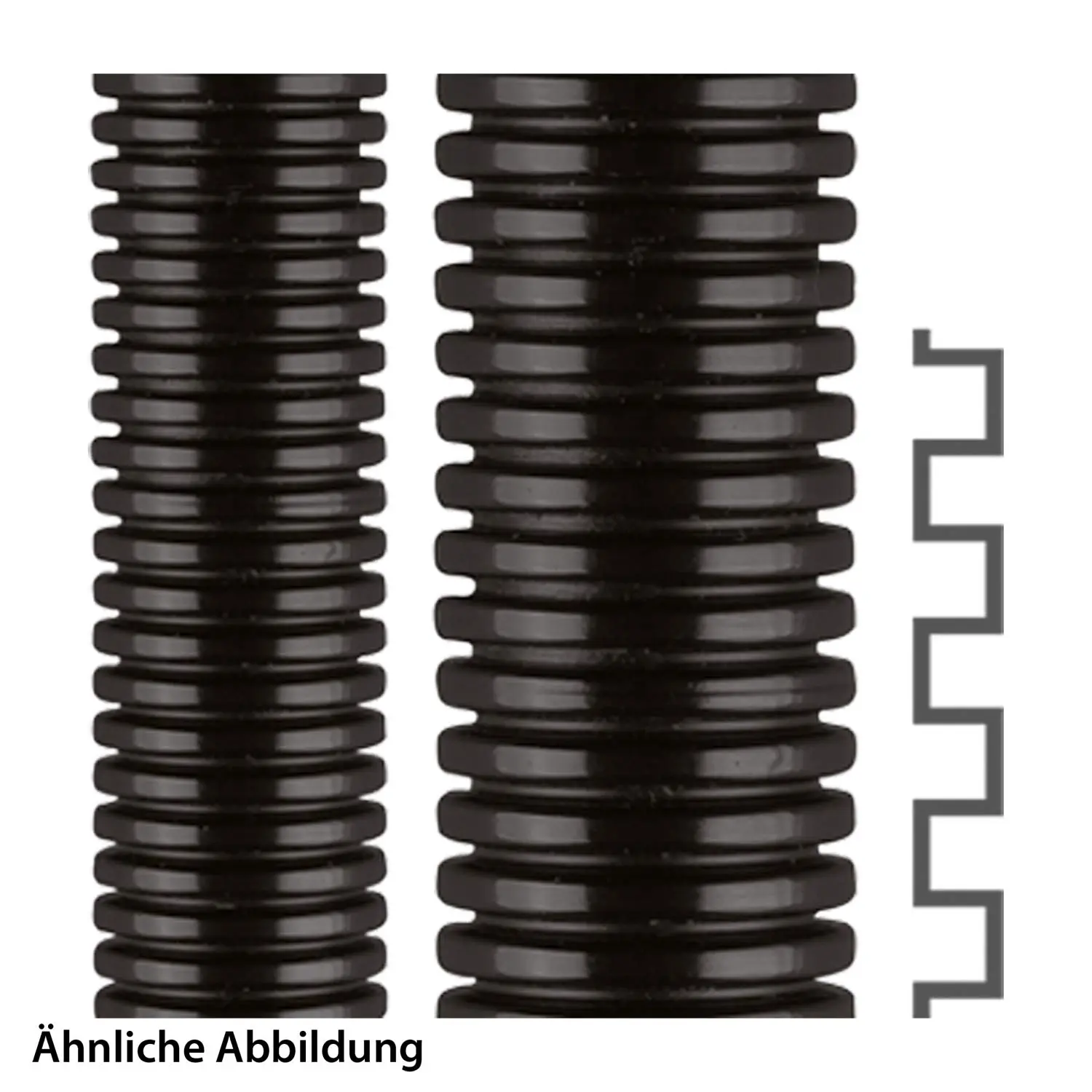 Produktfoto 1 von ROHRflex PA 6 S, schwarz AD 54,5, 48,0 x 54,5 mm