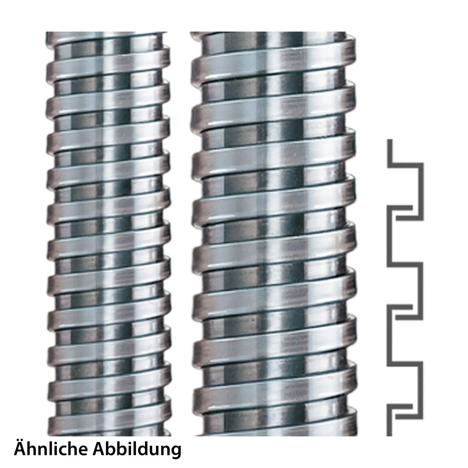 Produktfoto 1 von 11011801008 FLEXA SPR-VA, Edelstahl, AD10, 7,8x10mm, 10 Meter Packung