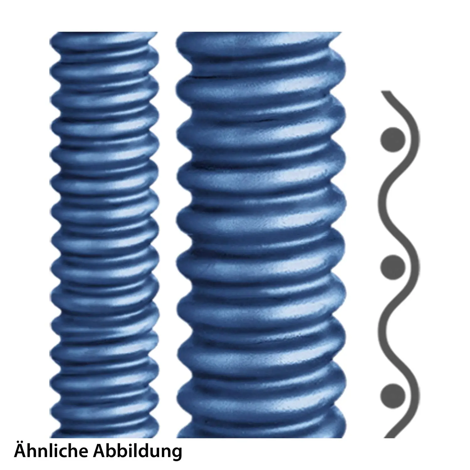 Produktfoto 1 von AIRflex-KUW-PU-AS, met. blau, 10 m AD 19, 15 x 19 mm