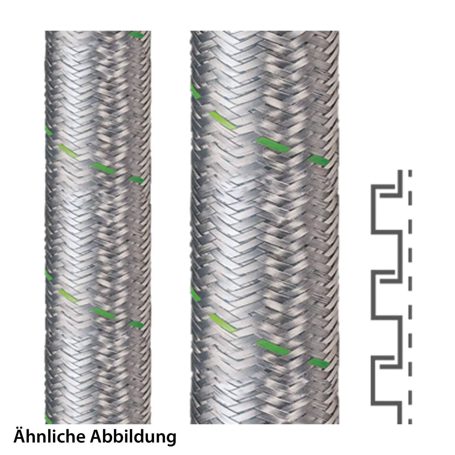 Produktfoto 1 von 14011111007 FLEXA SPR-EDU-AS, Stahl verzinkt AD10, 7x10mm, 10 Meter Packung