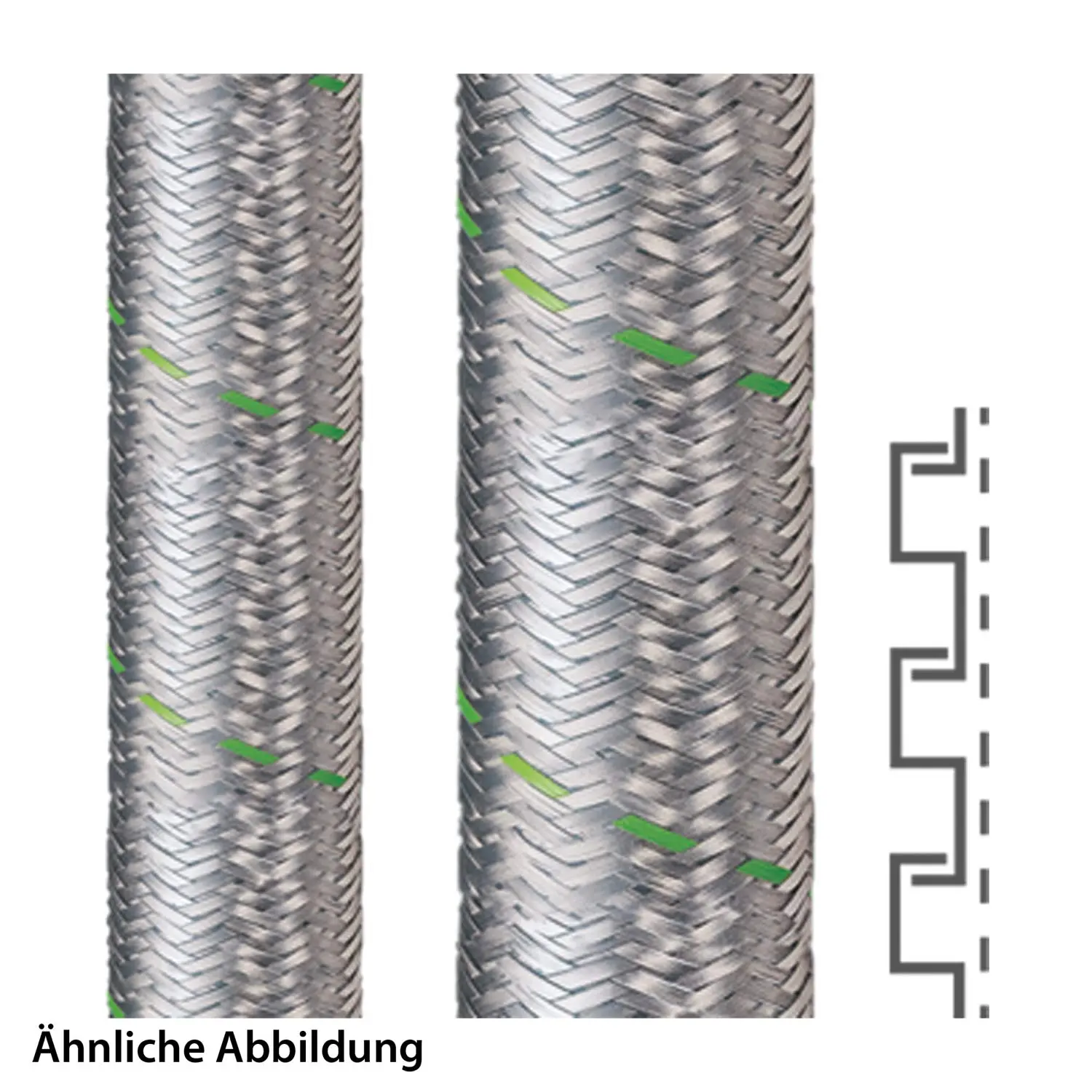 Produktfoto 1 von 14011111010 FLEXA SPR-EDU-AS, Stahl verzinkt AD14, 10x14mm, 10 Meter Packung