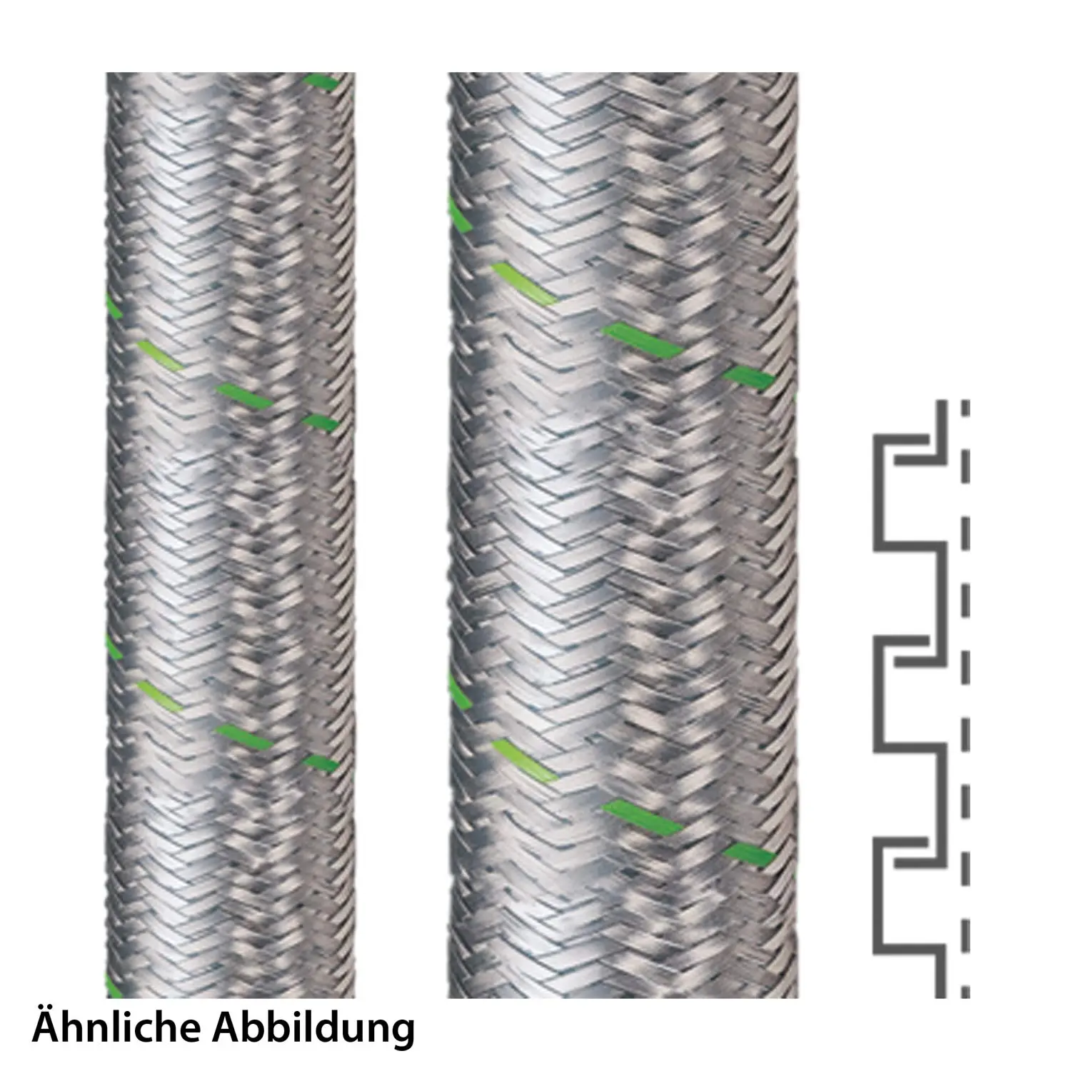 Produktfoto 1 von 14011111029 FLEXA SPR-EDU-AS, Stahl verzinkt AD36, 29x36mm, 10 Meter Packung