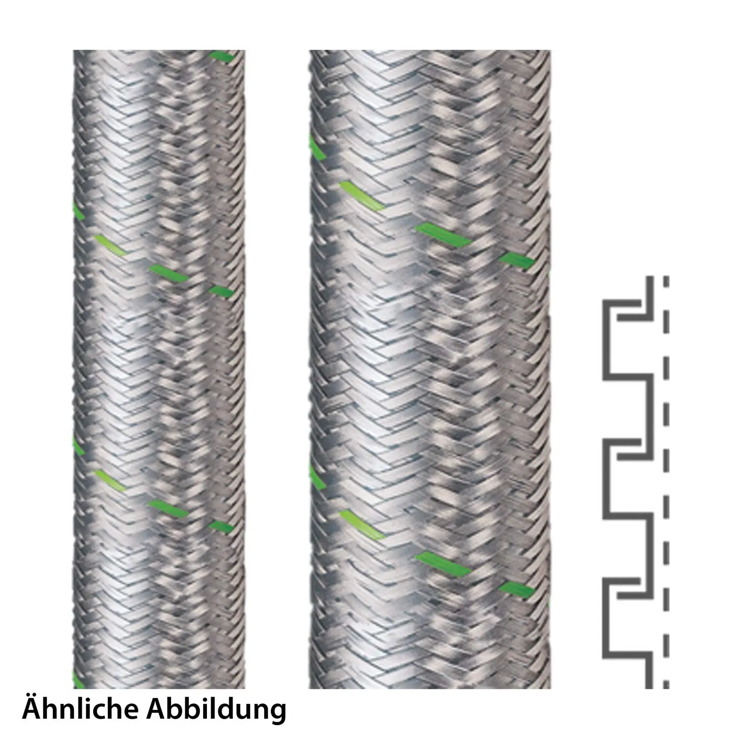 Produktfoto 1 von 14011111049 FLEXA SPR-EDU-AS, Stahl verzinkt AD56, 49x56mm, 10 Meter Packung