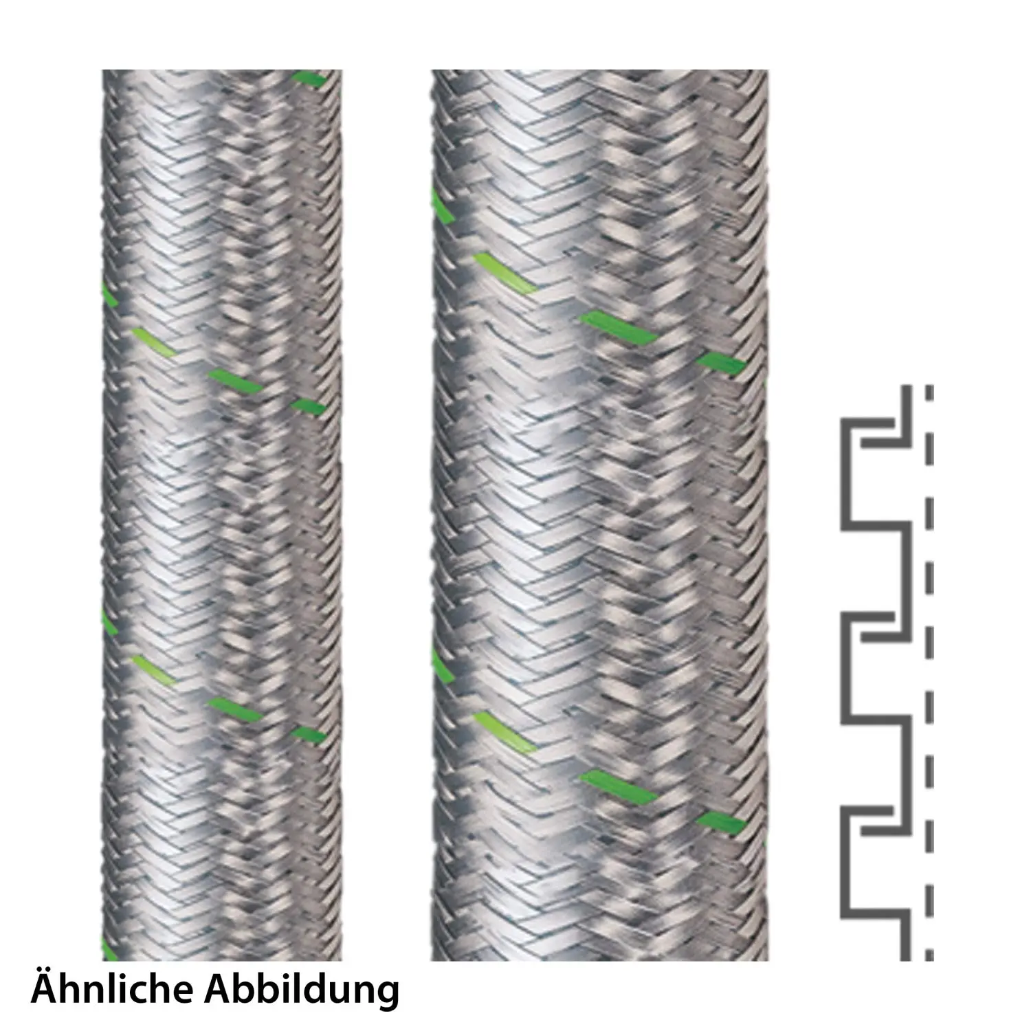 Produktfoto 1 von 14011111013 FLEXA SPR-EDU-AS, Stahl verzinkt AD17, 13x17mm, 10 Meter Packung