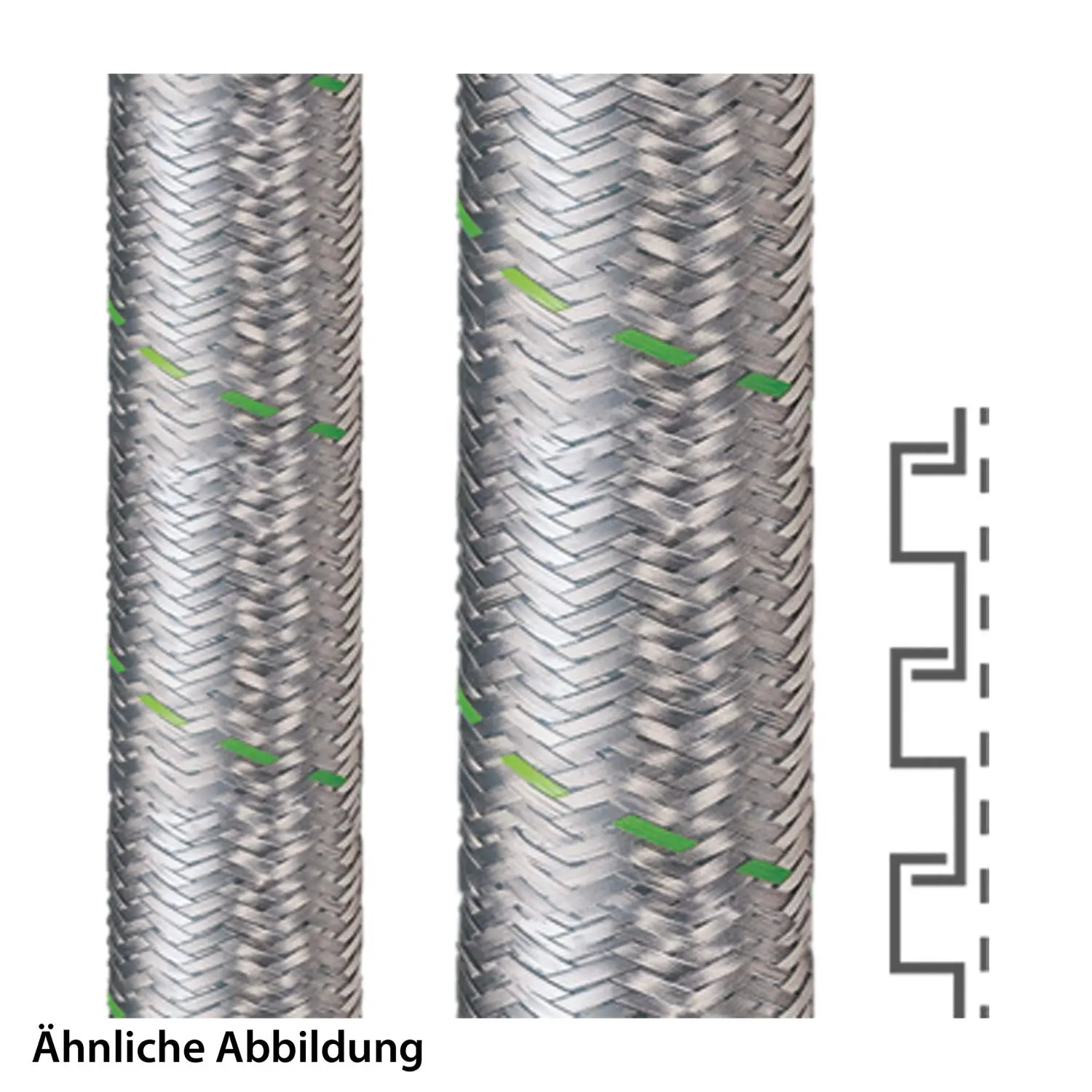 Produktfoto 1 von 14011111015 FLEXA SPR-EDU-AS, Stahl verzinkt AD19, 15x19mm, 10 Meter Packung