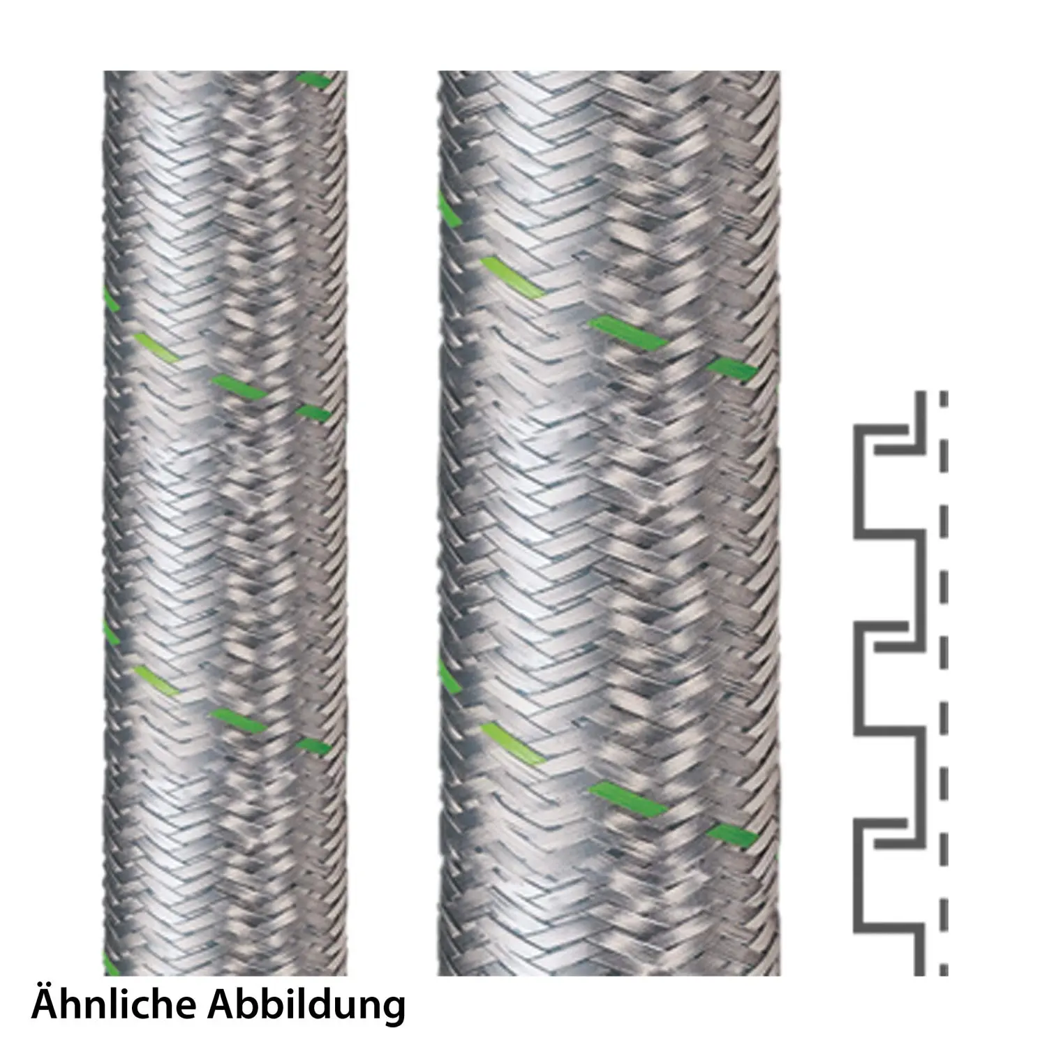 Produktfoto 1 von 14011111022 FLEXA SPR-EDU-AS, Stahl verzinkt AD27, 22x27mm, 10 Meter Packung