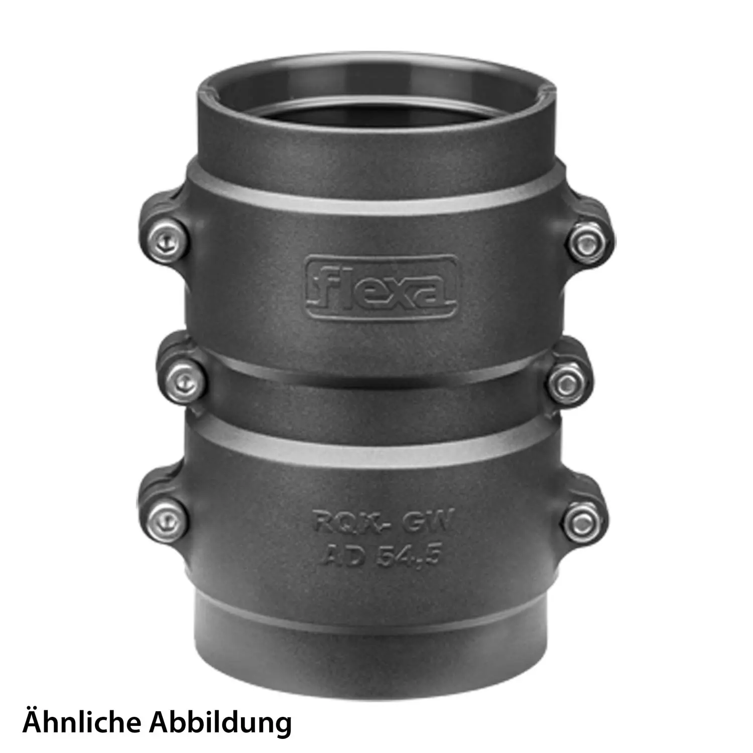 Produktfoto 1 von 15609042242 FLEXA RQK-GW-PA Reparaturmuffe gerade für Schlauch-Außendurchmesser 42,5mm Schlauch-Kupplung