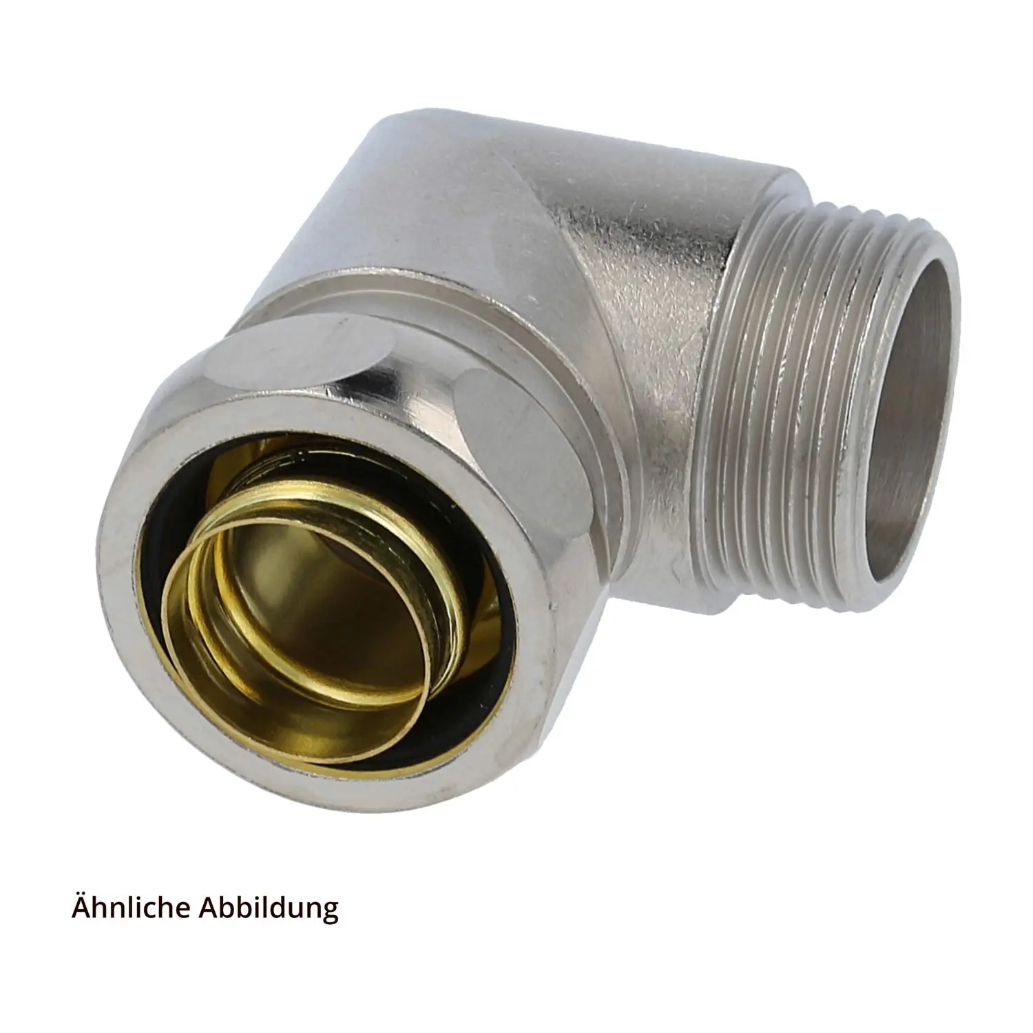 Produktfoto 1 von USW-P Metallverschraubung 90 Grad Winkel Gewinde PG11x1,41 für Schlauch-Außendurchmesser 17,0mm für Schlauch-Innendurchmesser 13,0mm