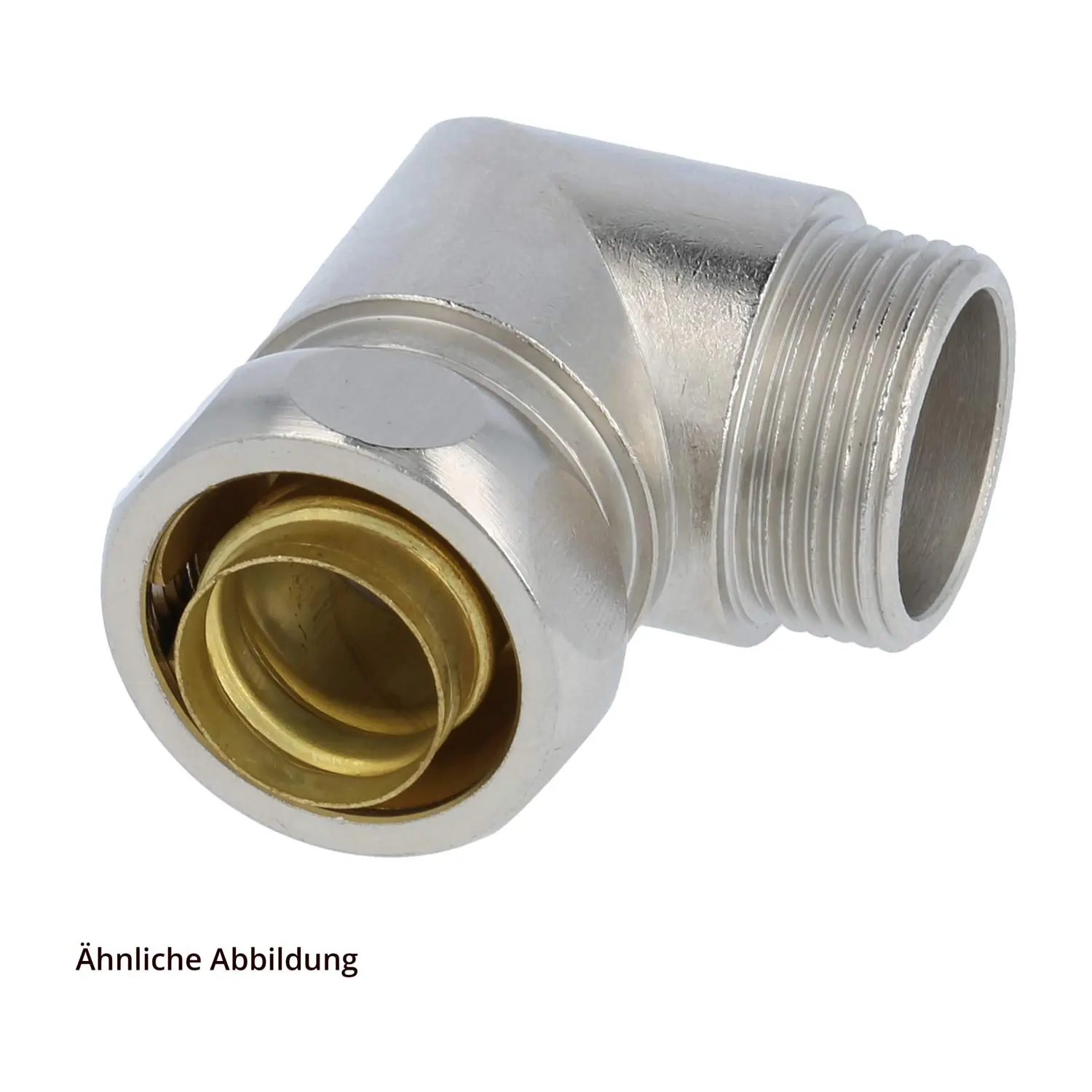 Produktfoto 1 von USW-P Metallverschraubung 90 Grad Winkel Gewinde PG11x1,41 für Schlauch-Außendurchmesser 17,0mm für Schlauch-Innendurchmesser 13,0mm