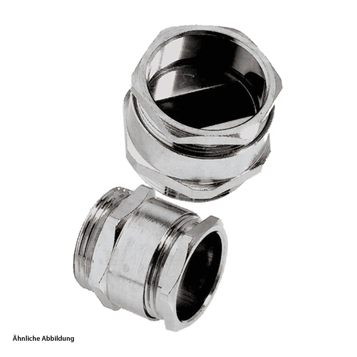 Produktfoto 1 von 52005490 LAPP Flachkabelverschraubung PG21x1,588 Messing (CuZn) vernickelt Gewindelänge 7,0mm