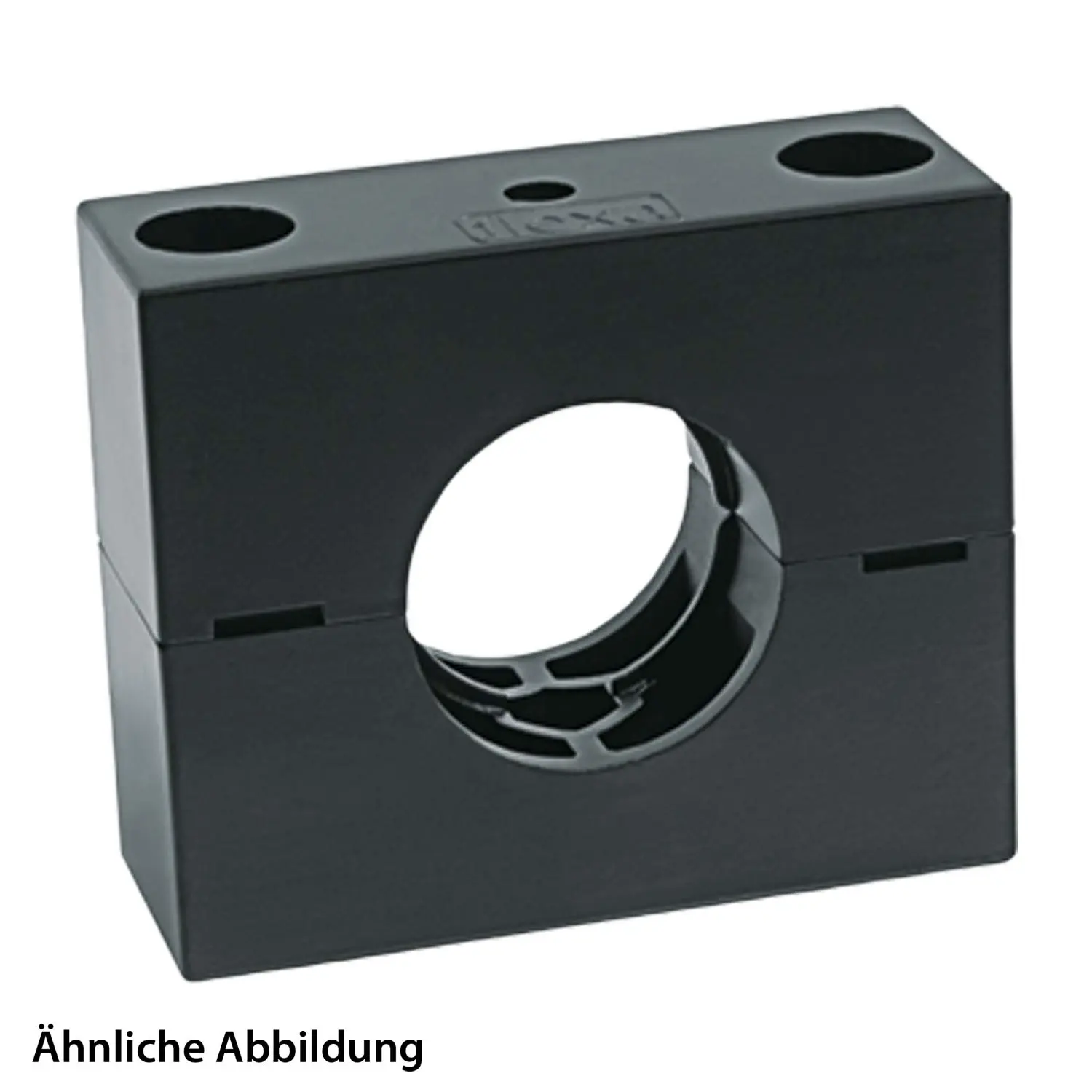 Produktfoto 1 von 15020020270 FLEXA RQM Schlauchhalter massiv für Wellschlauch AD 70mm hohe Version 1-fach