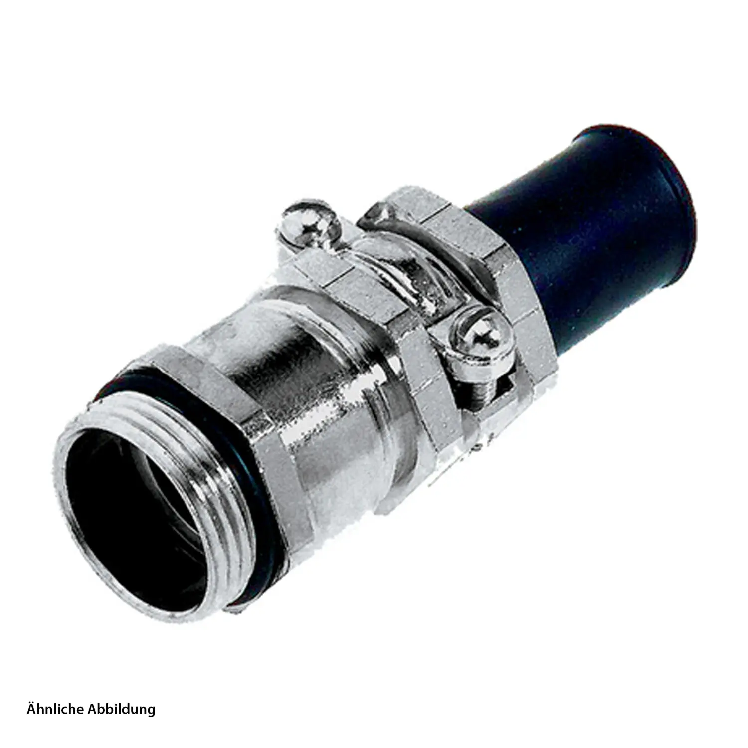 Produktfoto 1 von 52106480 LAPP Verschraubung mit Biegeschutz M20x1,5 ZBKM-20/6 Sechskant-Zwischenstutzen Messing (CuZn) vernickelt Gewindelänge 6,0mm