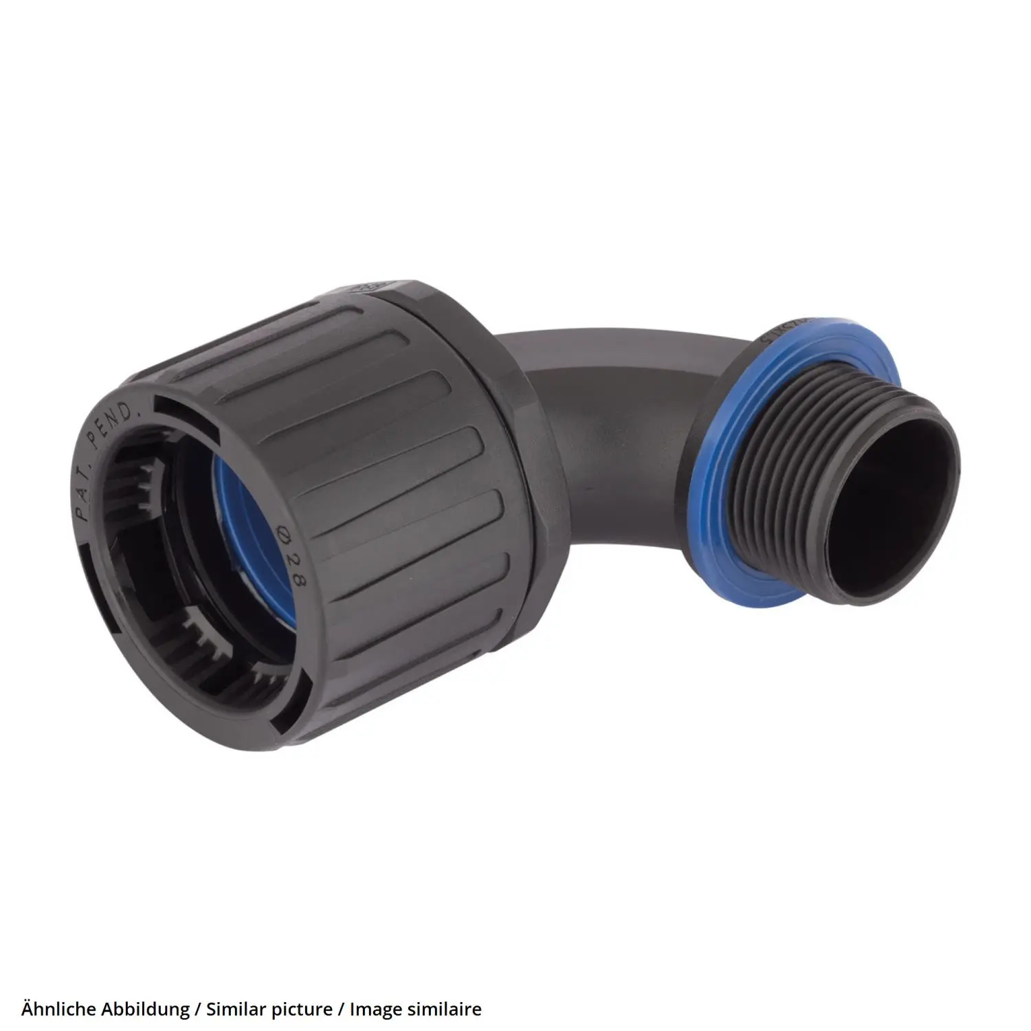 Produktfoto 1 von SILVYN FPAX 90° M63X1,5 / 54 BK