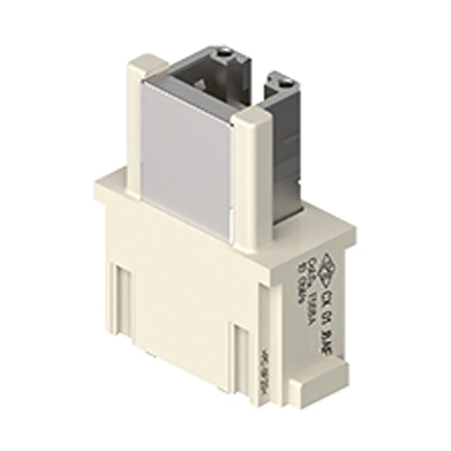 Produktfoto 1 von CX 01 J8AIF ILME Buchseneinsatz, MIXO, 1ME, 8P+GND, 1A, 50V, RJ45 IDC, für Belegung T568A