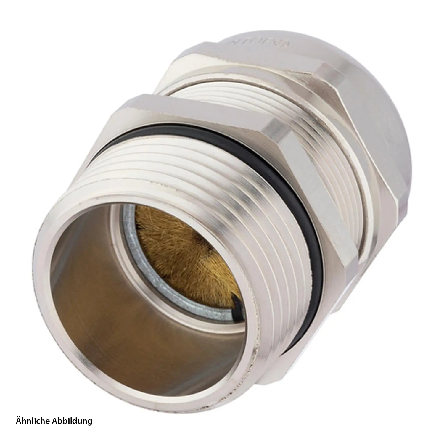 Produktfoto 1 von 53112087 LAPP Verschraubung EMV-BRUSH 2 Zollx2,209 mit EMV-Bürste Messing (CuZn) vernickelt Gewindelänge 17,0mm