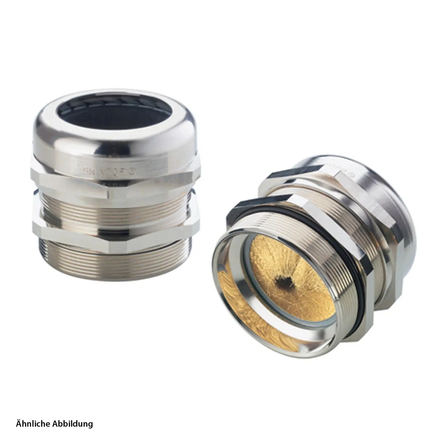 Produktfoto 1 von 53112504 LAPP Verschraubung EMV-BRUSH M110x2 mit EMV-Bürste Messing (CuZn) vernickelt Gewindelänge 25,0mm