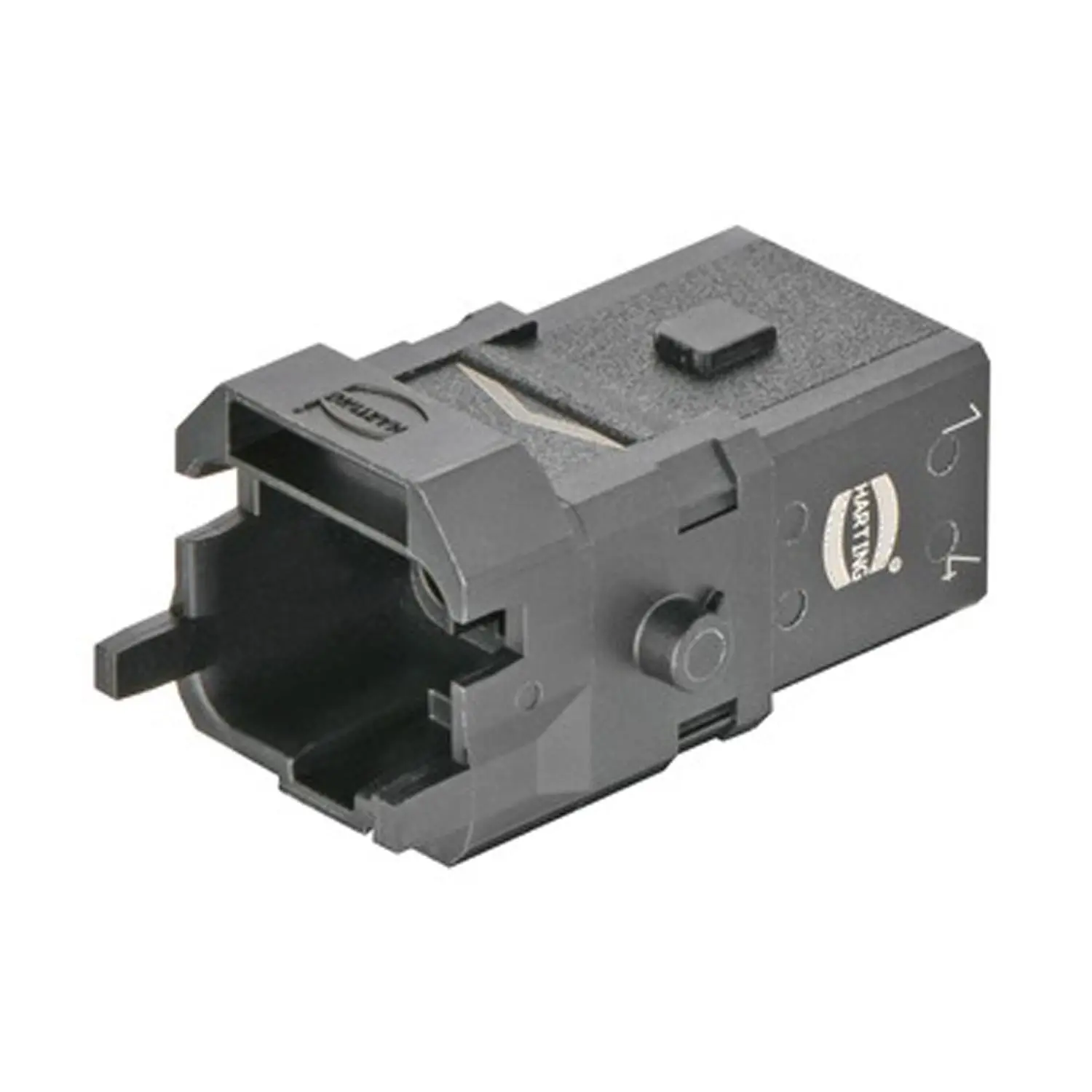 Produktfoto 1 von 09100053001 HARTING Han 1A Kompaktsteckverbinder Stifteinsatz (M) Crimpanschluss, 5-polig+PE 400V, 10A