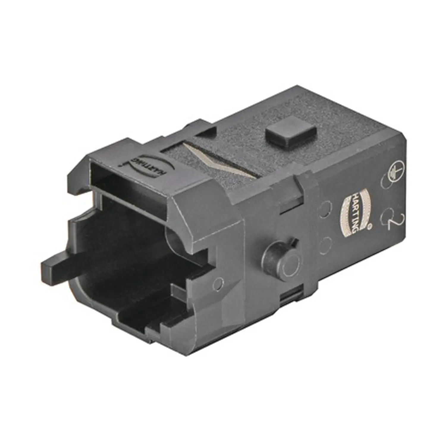 Produktfoto 1 von 09100033201 HARTING Han 1A Kompaktsteckverbinder Stifteinsatz (M) Crimpanschluss, 3-polig+PE 400V, 16A