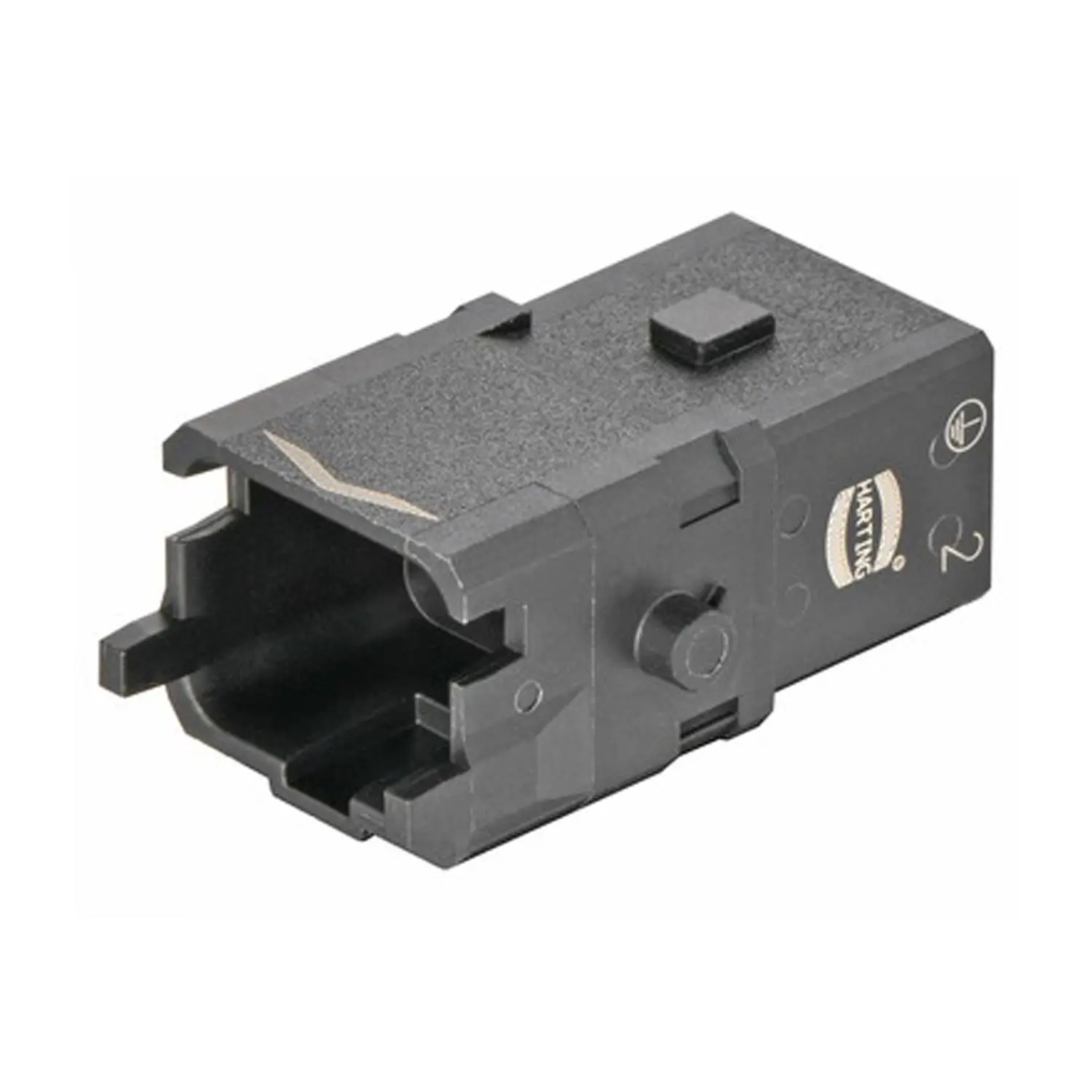 Produktfoto 1 von 09100033206 HARTING Han 1A Kompaktsteckverbinder Stifteinsatz (M) Crimpanschluss, 3-polig+PE 400V, 16A