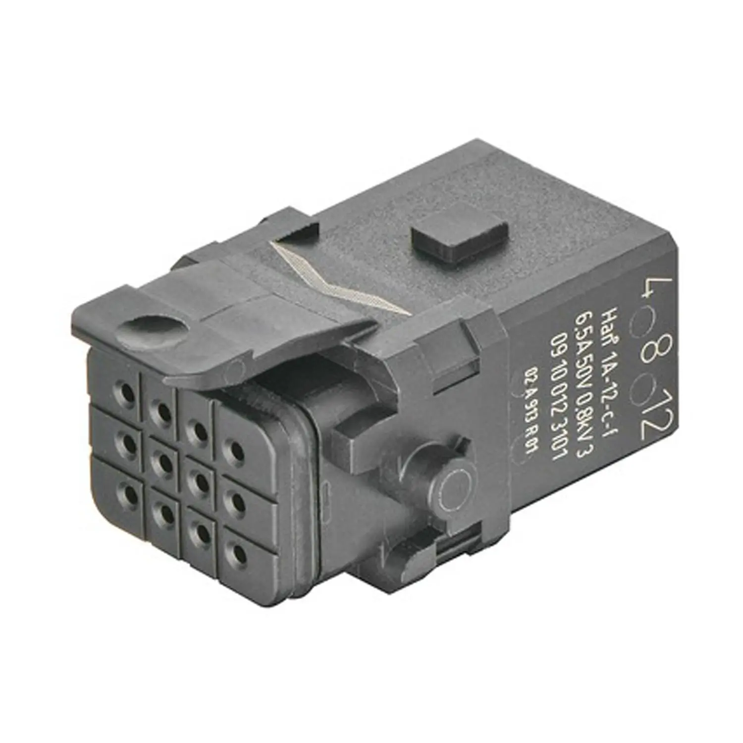 Produktfoto 1 von 09100123101 HARTING Han 1A Kompaktsteckverbinder Buchseneinsatz (F) Crimpanschluss, 12-polig 50V, 6,5A
