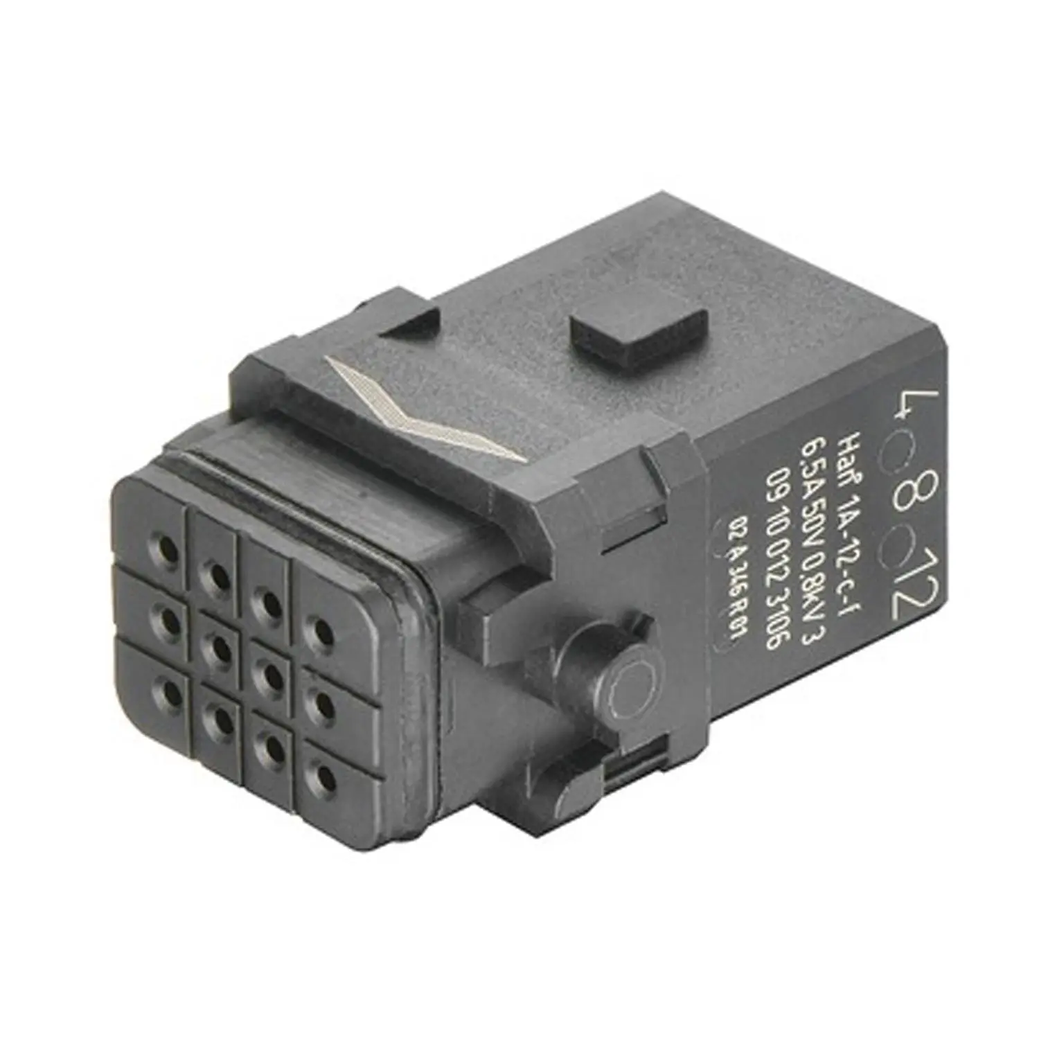 Produktfoto 1 von 09100123106 HARTING Han 1A Kompaktsteckverbinder Buchseneinsatz (F) Crimpanschluss, 12-polig 50V, 6,5A