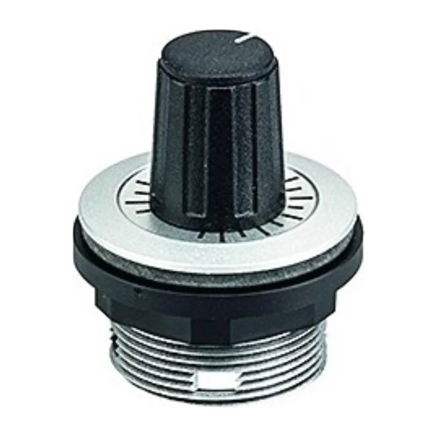Produktfoto 1 von SRZ Georg Schlegel Potentiometer-Antrieb rund, SHORTRON Zwischenbau Beleuchtbar: Nein Beschriftbar: Nein