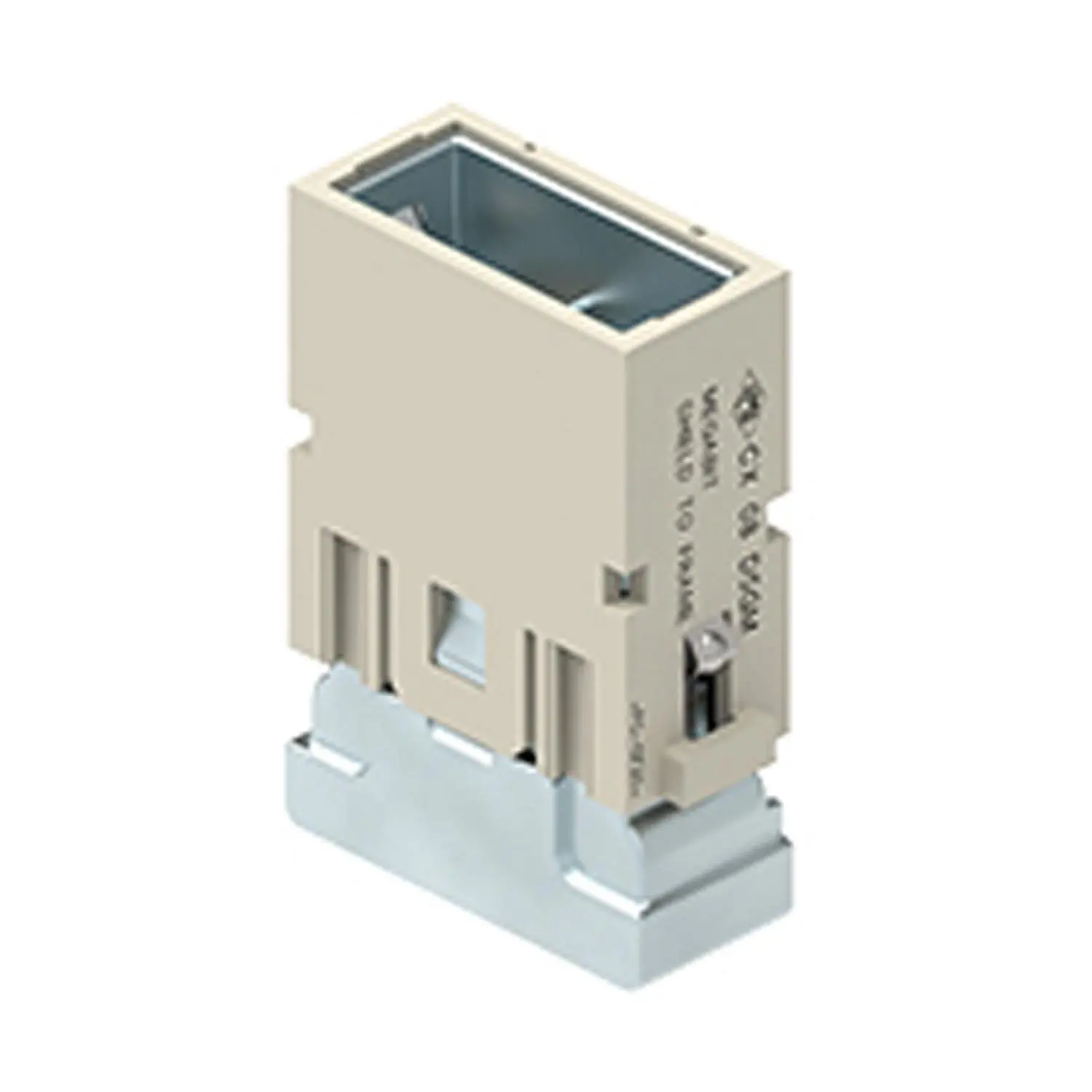 Produktfoto 1 von CX 08 D5GM I.L.M.E. Stifteinsatz, MIXO, 1ME, 8P+GND, Crimpanschluss, 10A, 50V, Megabit, mit PE Kontaktierung