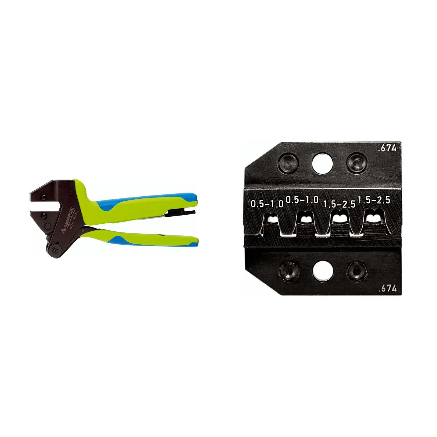 Produktfoto 1 von 624 674 3 0 K1 Rennsteig Werkzeuge GmbH Crimpzange PEW12 für Junior P. Timer- Verbinder gestanzte-Kontakt Querschnitt 0,5mm² - 2,5mm²