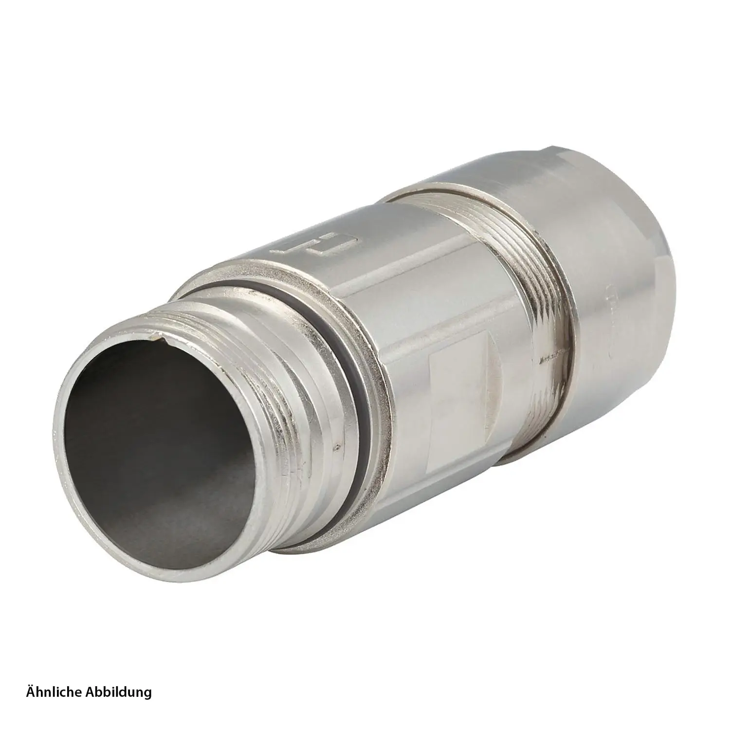 Produktfoto 1 von 7206600000 HUMMEL M23 Signal Kupplungssteckverbinder gerade Kabelabgang gerade, Klemmbereich 11,0mm - 17,0mm Farbe silber