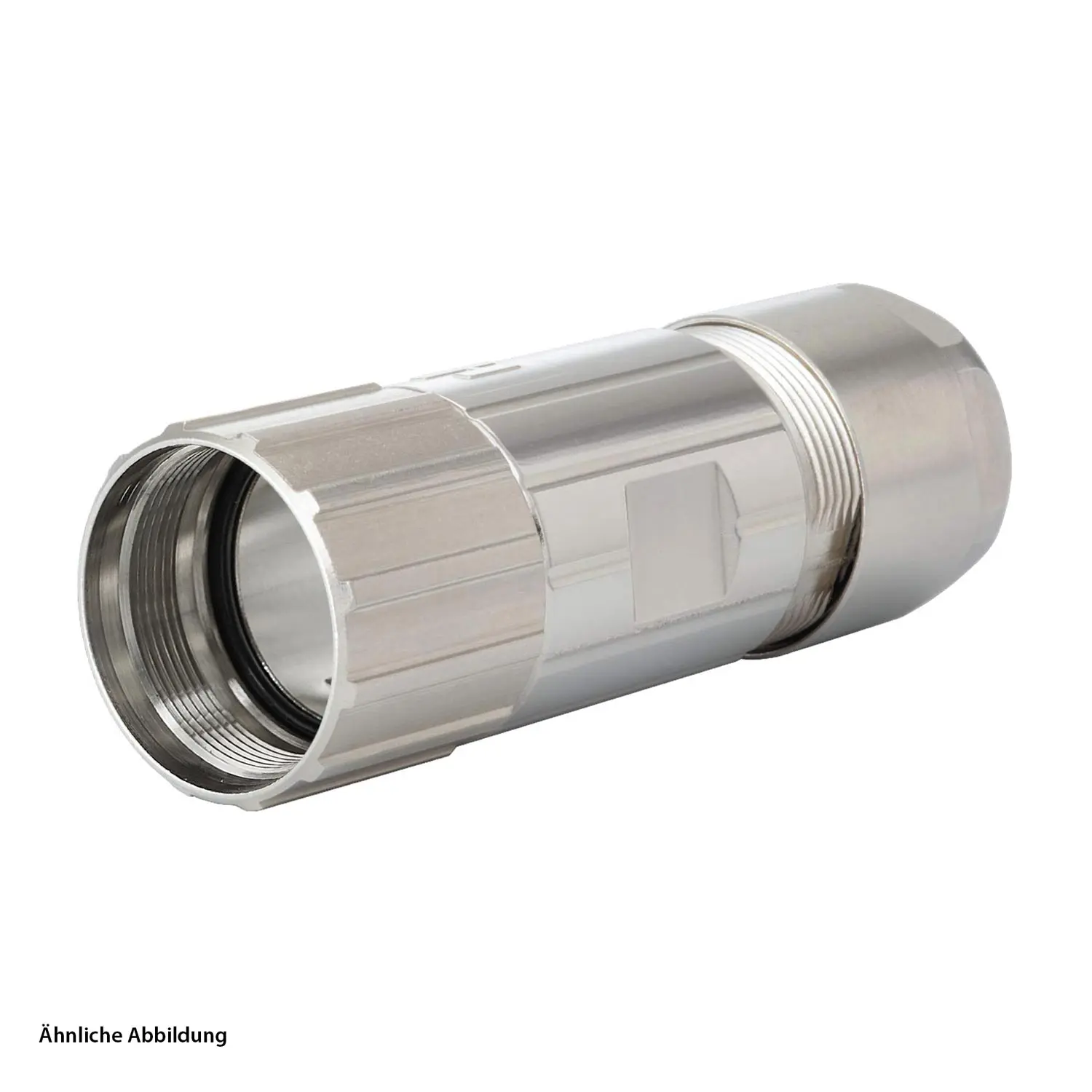 Produktfoto 1 von 7550500000 HUMMEL M23 Leistung Kabelsteckverbinder gerade Klemmbereich 7,0mm - 12,0mm Farbe silber