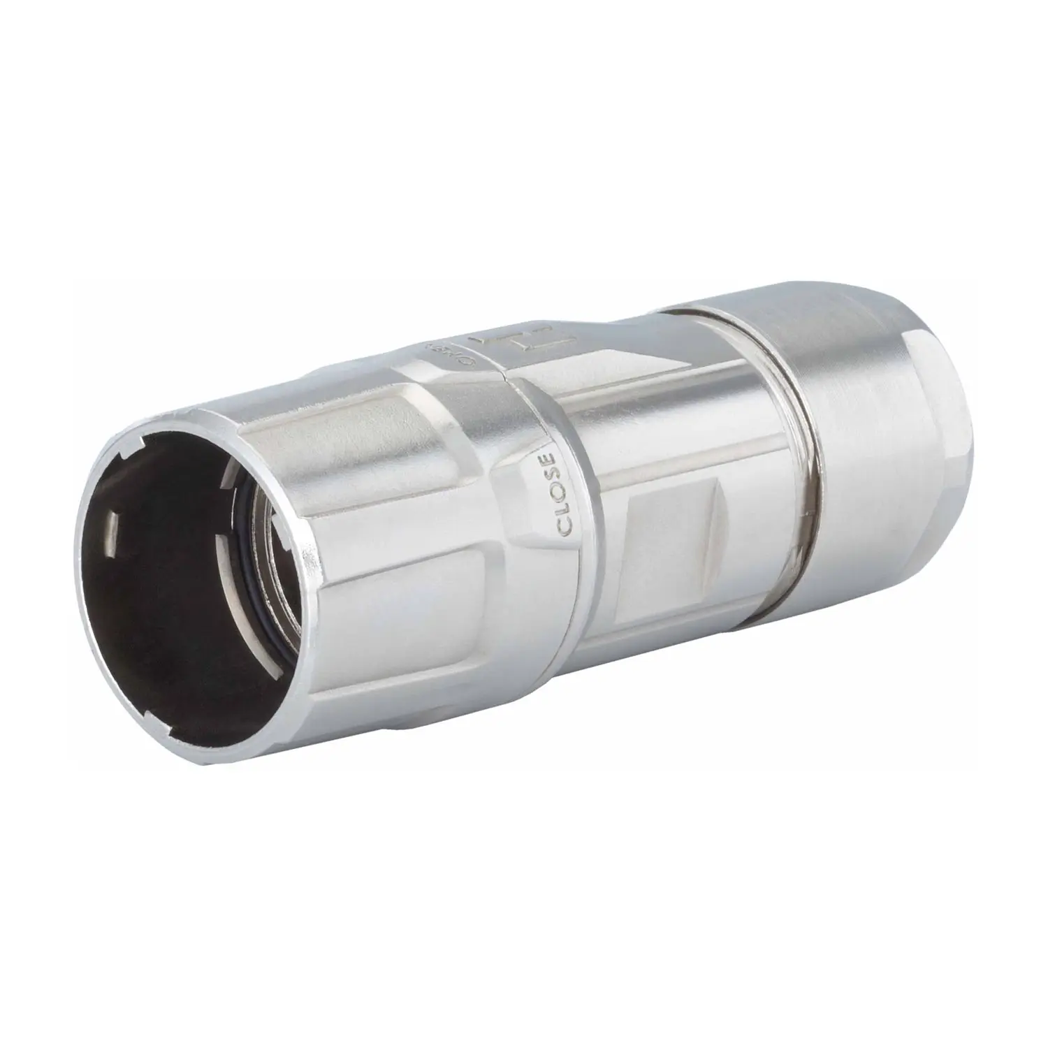 Produktfoto 1 von 755660000S HUMMEL M23 Leistung Kabelsteckverbinder gerade Klemmbereich 11,0mm - 17,0mm 200V, Farbe silber