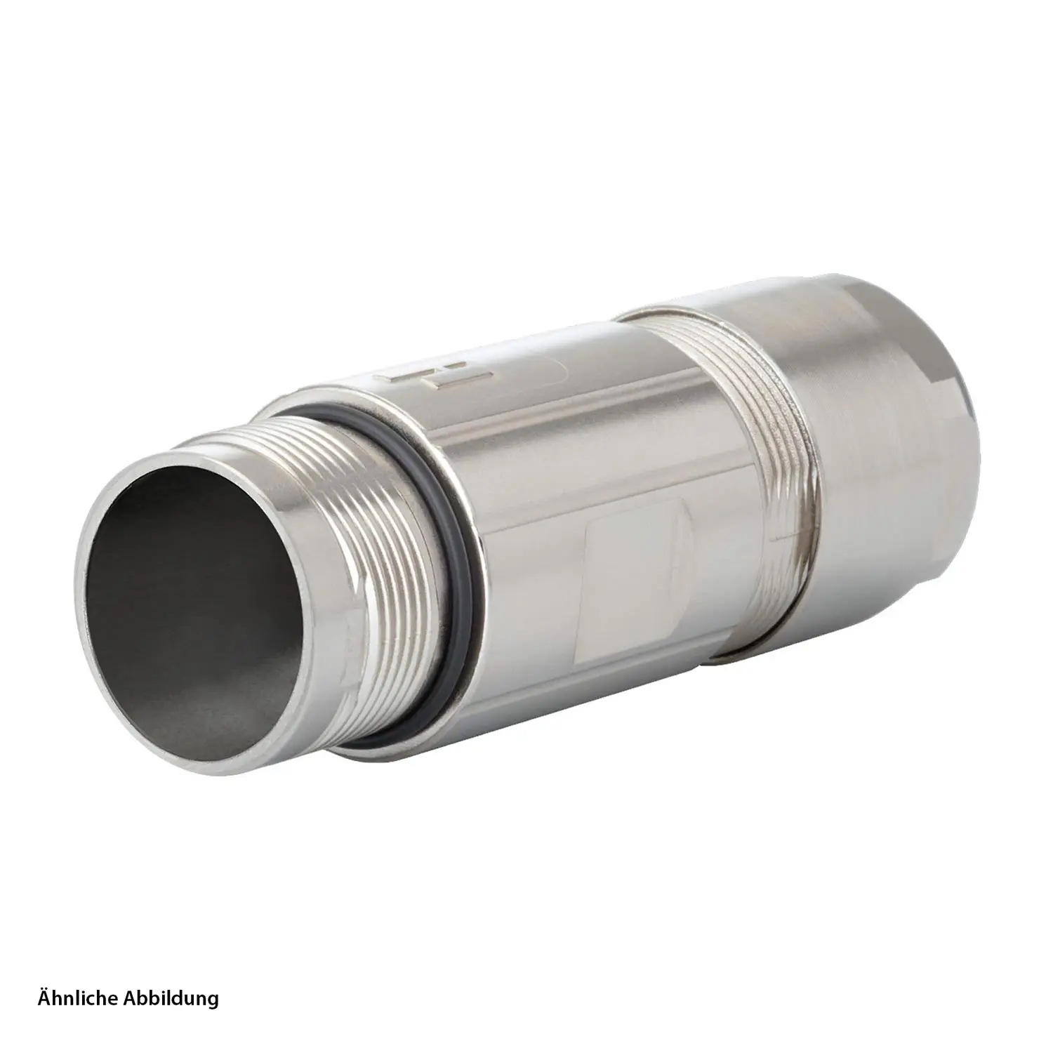 Produktfoto 1 von 7560600000 HUMMEL M23 Leistung Kupplungssteckverbinder gerade Klemmbereich 11,0mm - 17,0mm Farbe silber