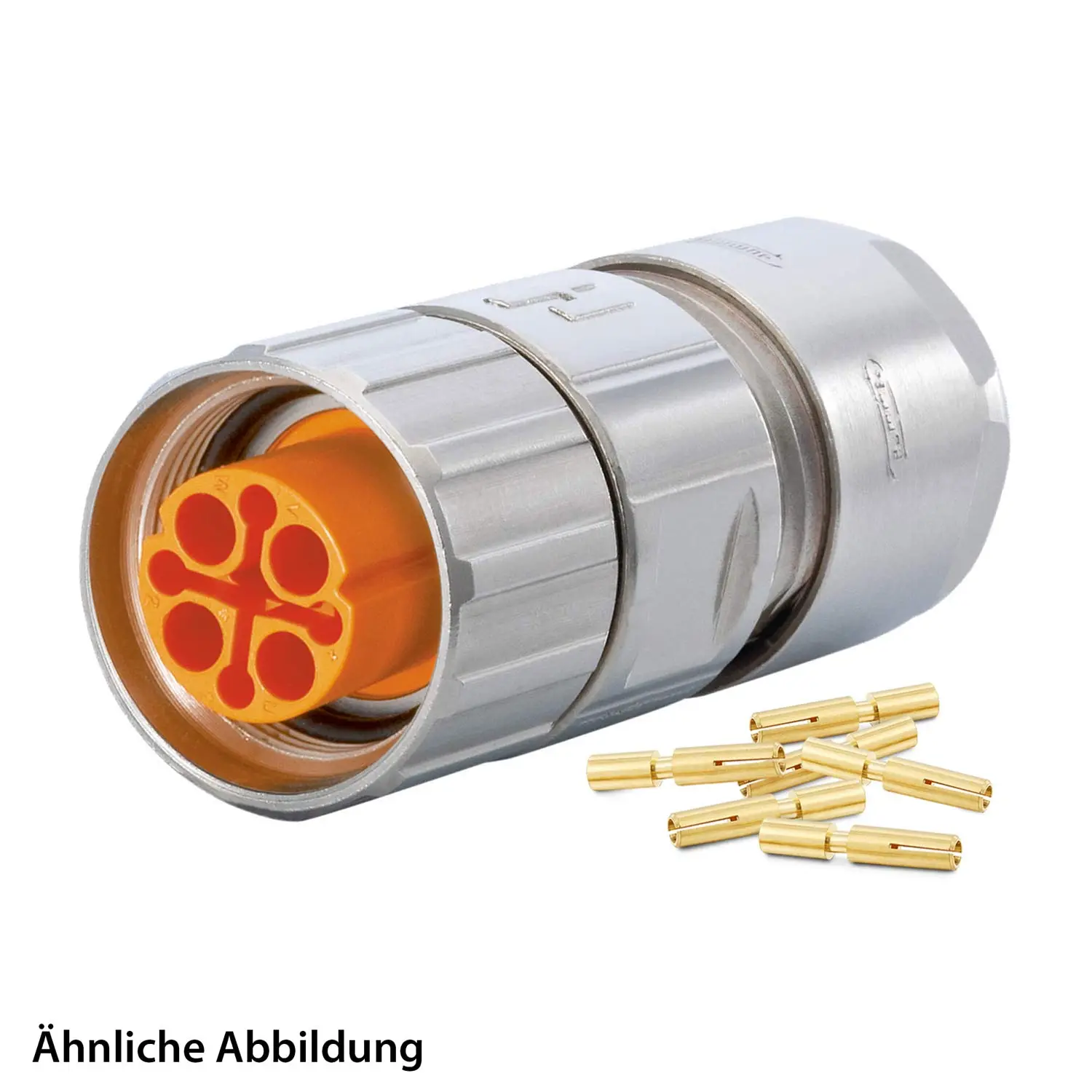 Produktfoto 1 von 799910272K HUMMEL SET inkl. Kontakte M16 Kabelsteckverbinder, Crimpeinsatz gerade Polzahl 6+PE, Buchse Kabelabgang gerade, Klemmbereich 8,0mm - 11,0mm