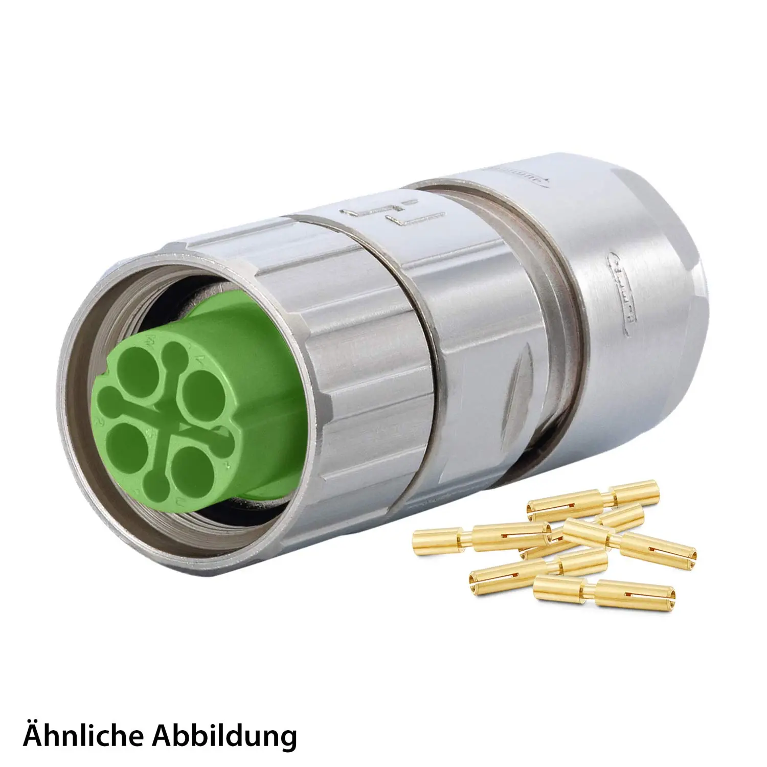 Produktfoto 1 von 799910276K HUMMEL SET inkl. Kontakte M16 Kabelsteckverbinder, Crimpeinsatz gerade Polzahl 10-pol., Buchse Kabelabgang gerade, Klemmbereich 8,0mm - 11,0mm