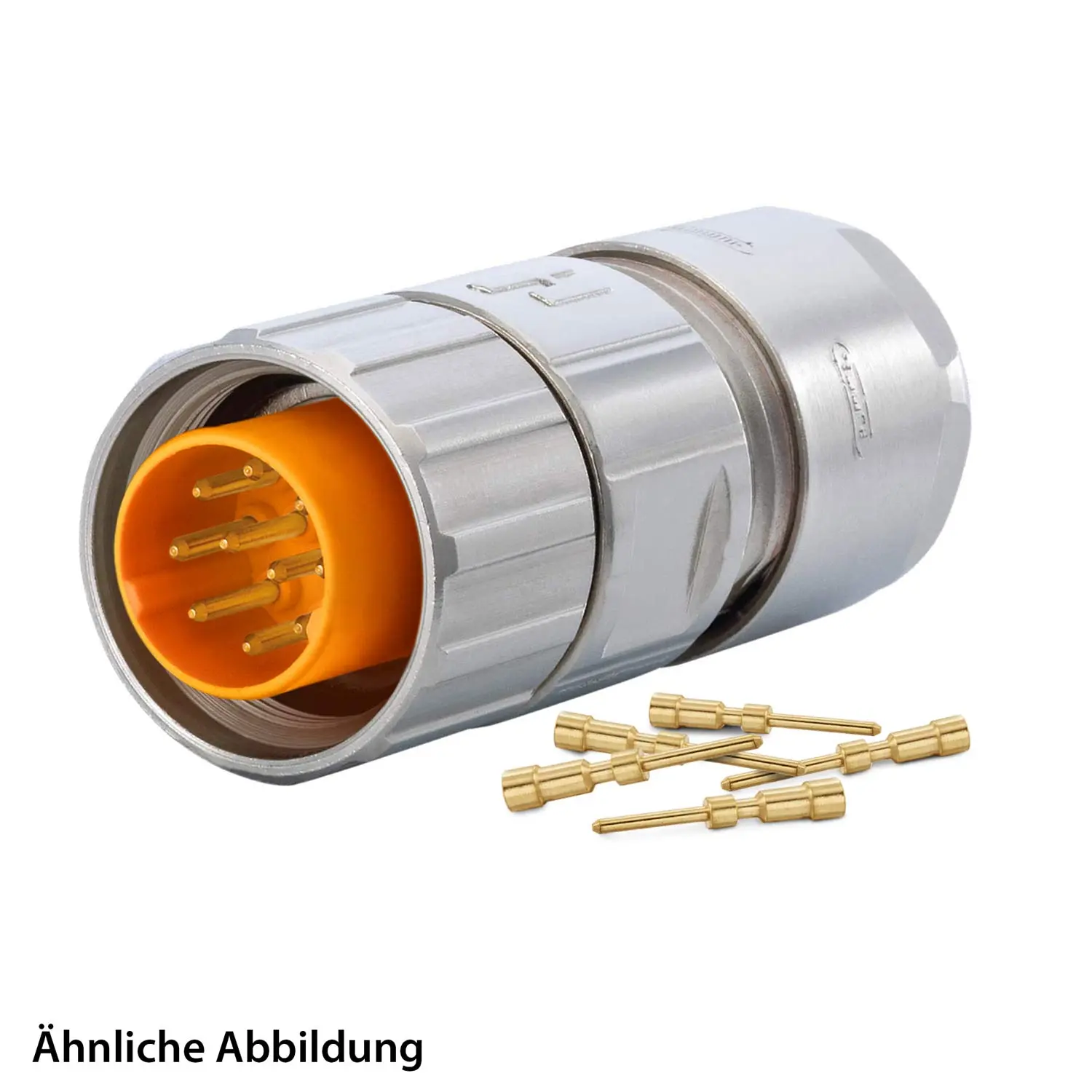 Produktfoto 1 von 799910244K HUMMEL SET inkl. Kontakte M16 Kabelsteckverbinder, Crimpeinsatz gerade Polzahl 6+PE, Stift Kabelabgang gerade, Klemmbereich 5,0mm - 9,0mm