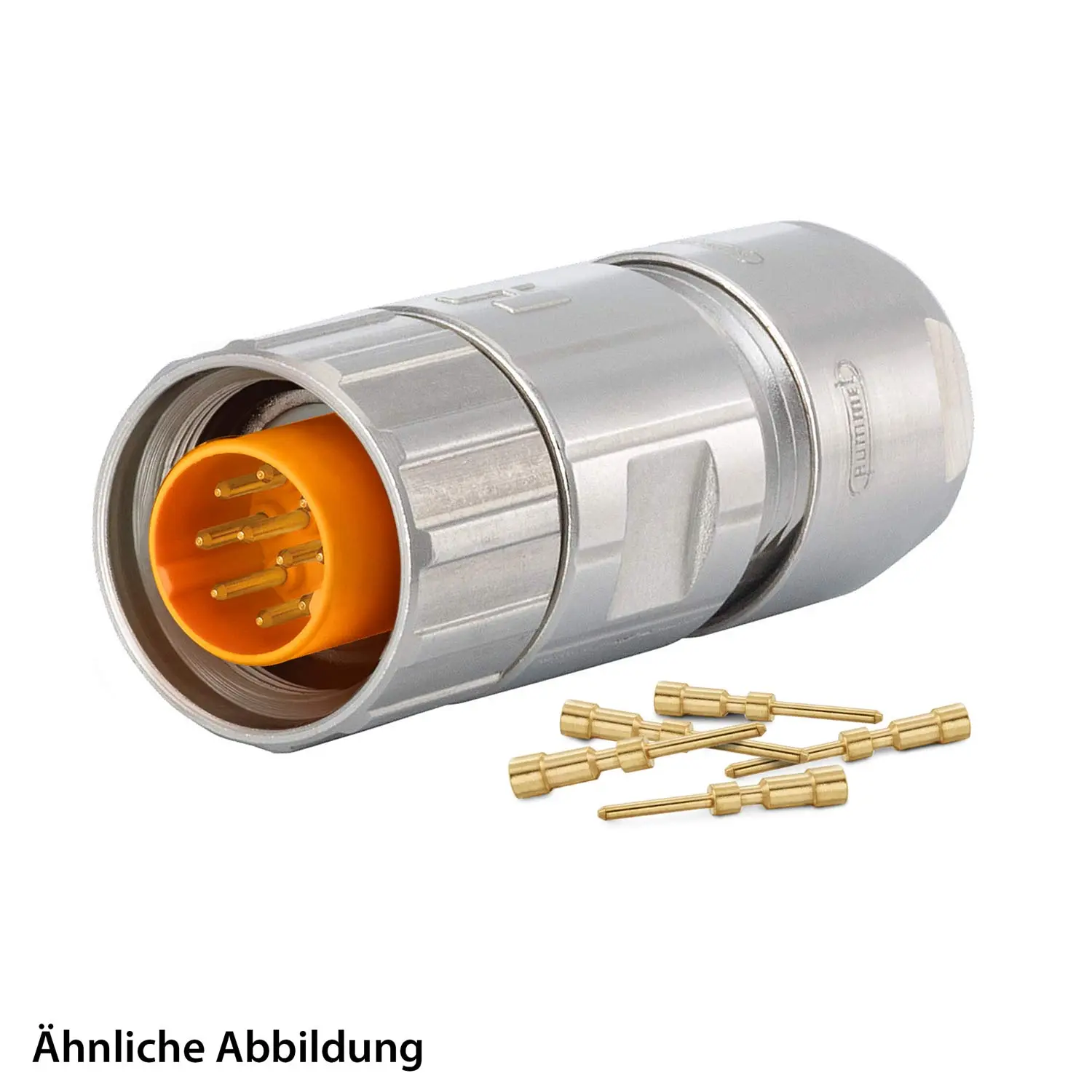 799910294K HUMMEL SET inkl. Kontakte M16 Kabelsteckverbinder, Crimpeinsatz gerade Polzahl 3+4+PE, Stift lange Version Kabelabgang gerade, Klemmbereich 3,0mm - 6,0mm