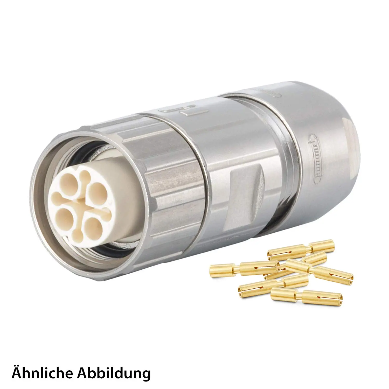 799910355K HUMMEL SET inkl. Kontakte M16 Kabelsteckverbinder, Crimpeinsatz gerade Polzahl 10-pol., Buchse lange Version Kabelabgang gerade, Klemmbereich 8,0mm - 11,0mm