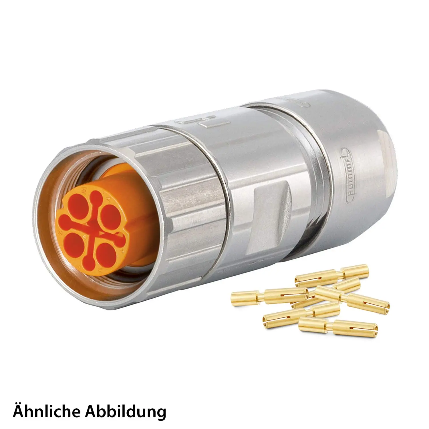 799910295K HUMMEL SET inkl. Kontakte M16 Kabelsteckverbinder, Crimpeinsatz gerade Polzahl 3+4+PE, Buchse lange Version Kabelabgang gerade, Klemmbereich 3,0mm - 6,0mm