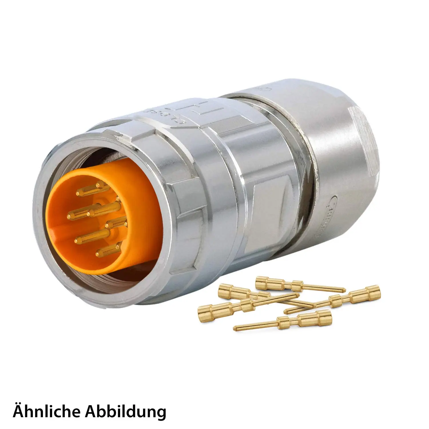 799910406K HUMMEL SET inkl. Kontakte M16 Kabelsteckverbinder, Crimpeinsatz gerade Polzahl 6+PE, Stift Kabelabgang gerade, Klemmbereich 5,0mm - 9,0mm