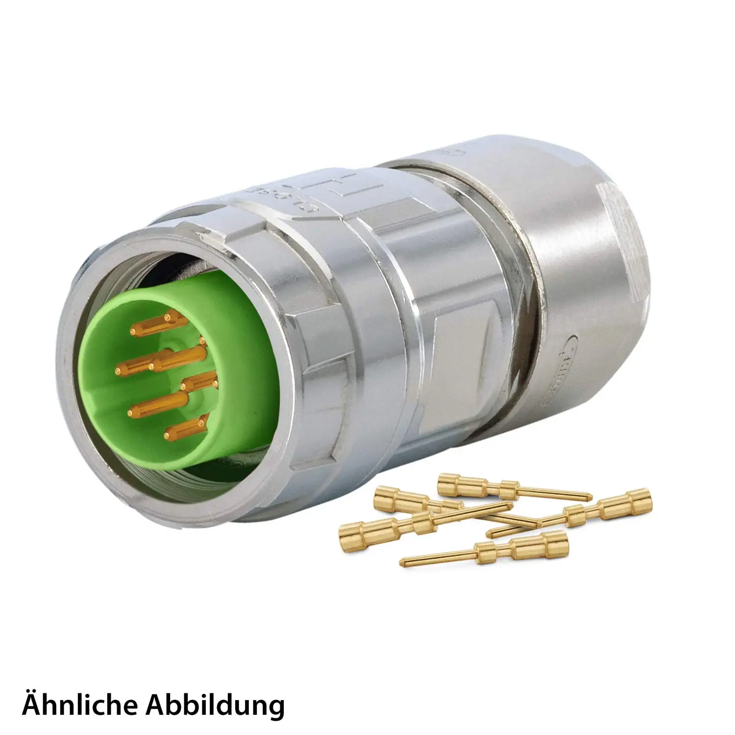 799910410K HUMMEL SET inkl. Kontakte M16 Kabelsteckverbinder, Crimpeinsatz gerade Polzahl 10-pol., Stift Kabelabgang gerade, Klemmbereich 5,0mm - 9,0mm