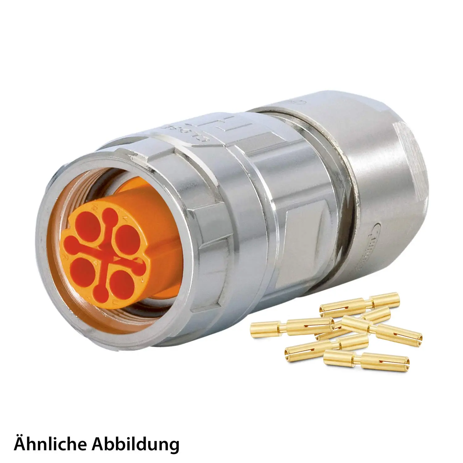 799910407K HUMMEL SET inkl. Kontakte M16 Kabelsteckverbinder, Crimpeinsatz gerade Polzahl 6+PE, Buchse Kabelabgang gerade, Klemmbereich 5,0mm - 9,0mm