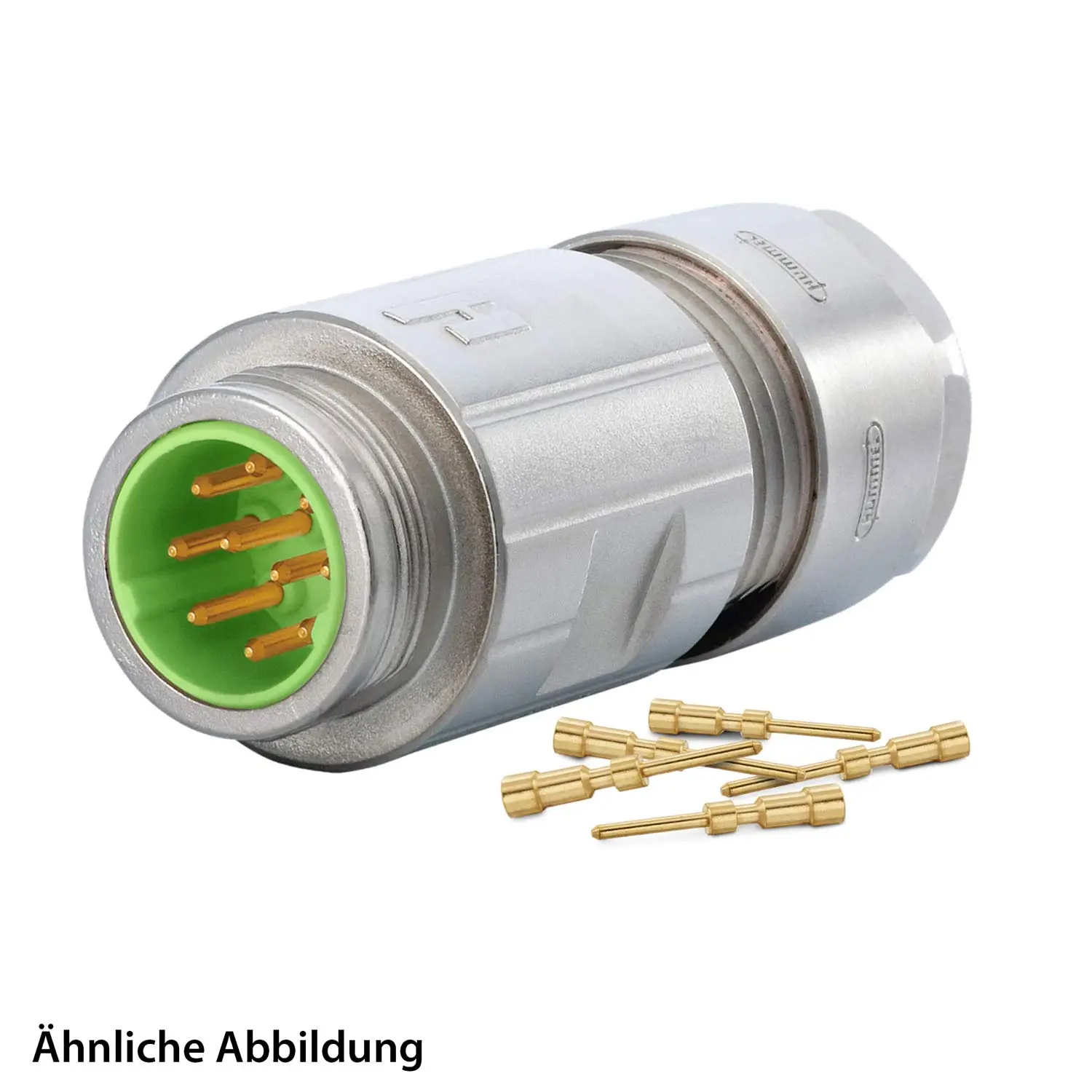 Produktfoto 1 von 799910464K HUMMEL SET inkl. Kontakte M16 Kupplungssteckverbinder, Crimpeinsatz gerade Polzahl 10-pol., Stift Kabelabgang gerade, Klemmbereich 3,0mm - 6,0mm