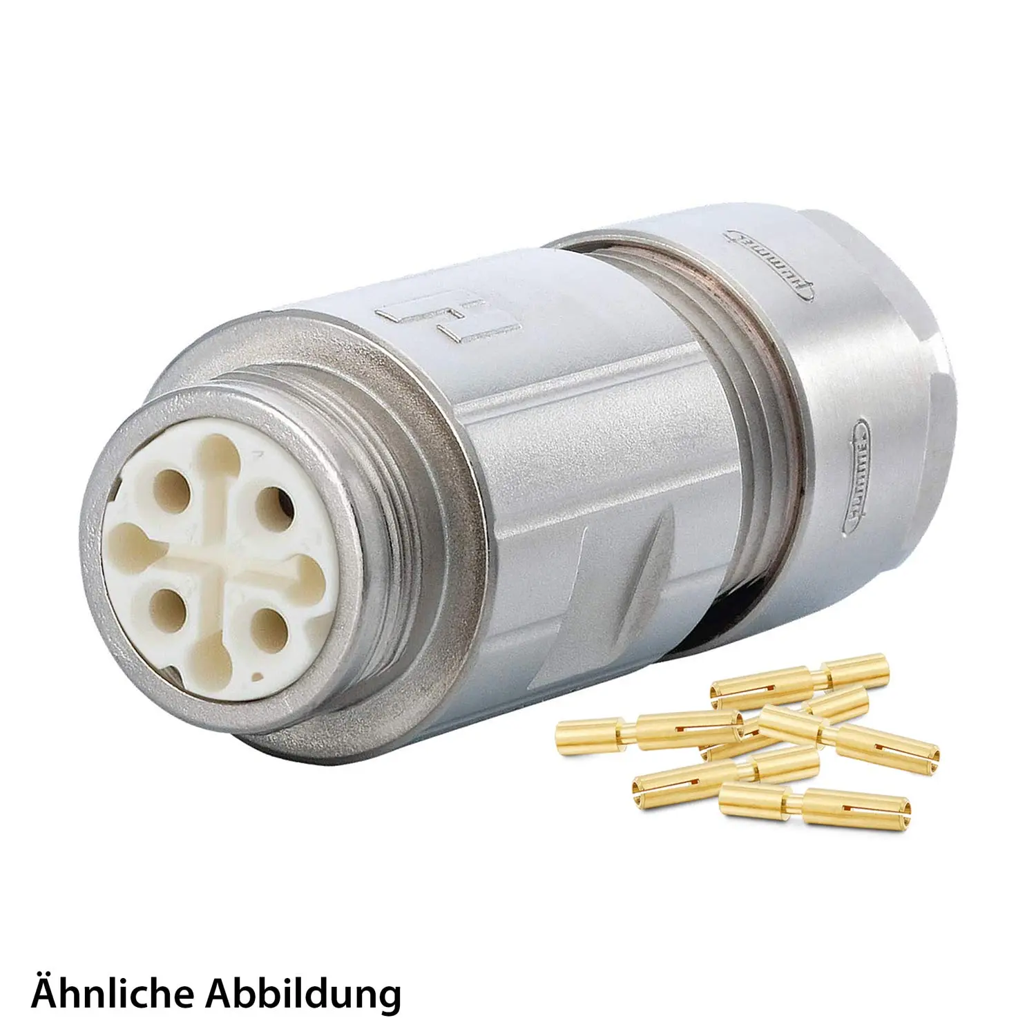 799910476K HUMMEL SET inkl. Kontakte M16 Kupplungssteckverbinder, Crimpeinsatz gerade Polzahl 3-pol., Buchse Kabelabgang gerade, Klemmbereich 5,0mm - 9,0mm