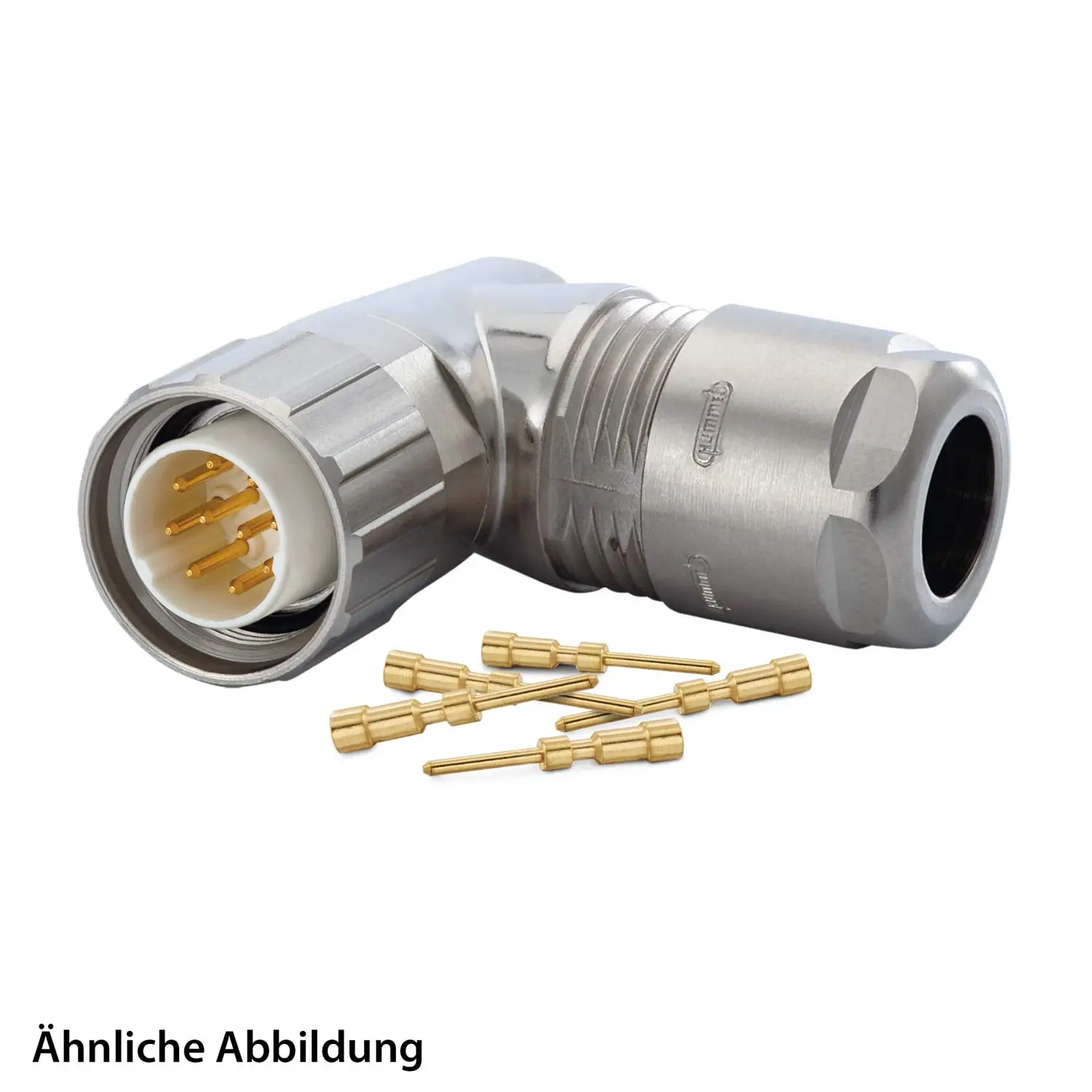 799910531K HUMMEL SET inkl. Kontakte M16 Kabelsteckverbinder, Crimpeinsatz gewinkelt Polzahl 3+4+PE, Stift orientierbar Kabelabgang seitlich, Klemmbereich 3,0mm - 6,0mm
