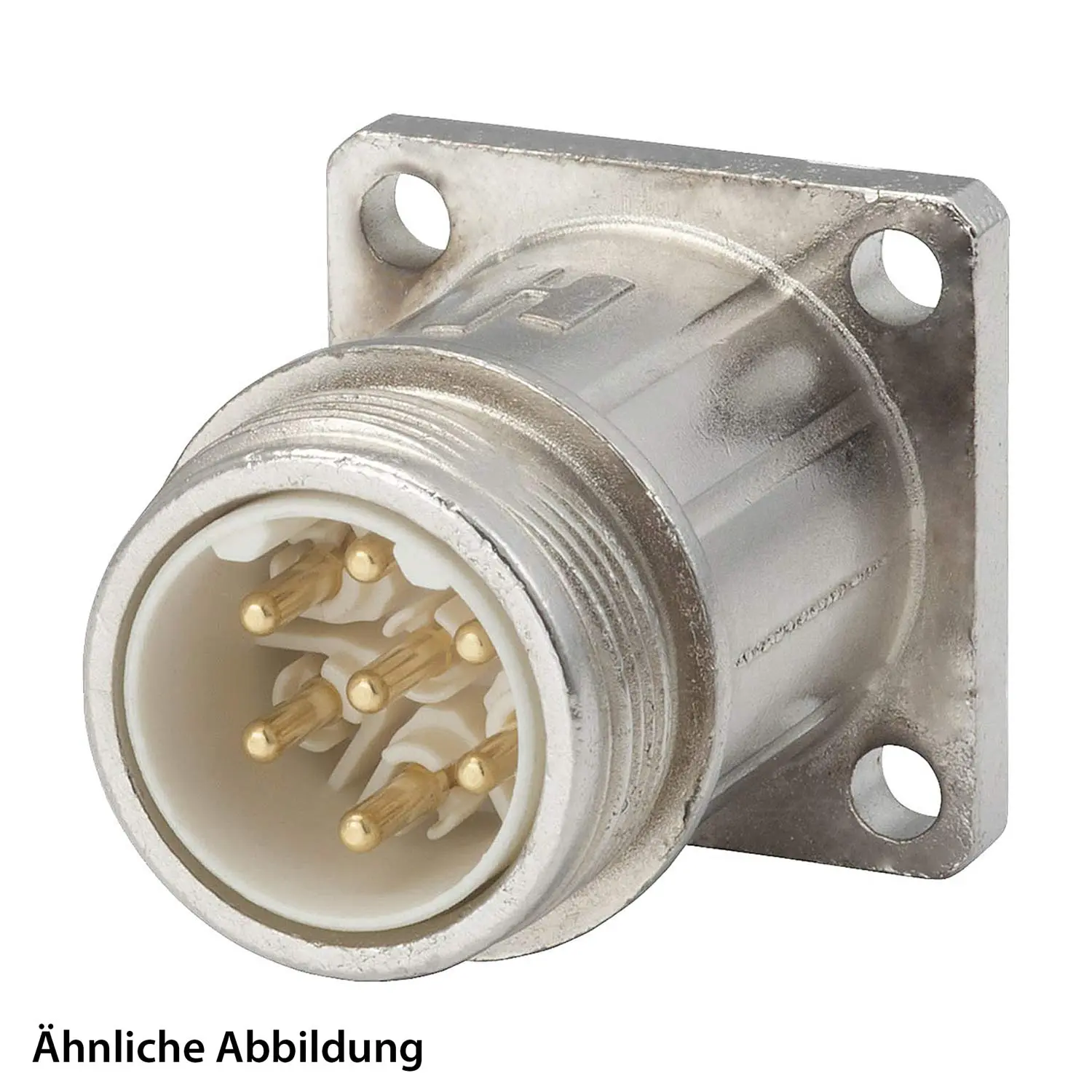 799910723K HUMMEL SET inkl. Kontakte M16 Gerätesteckverbinder, Einlöteinsatz gerade Polzahl 3+4+PE, Stift Vorderwand