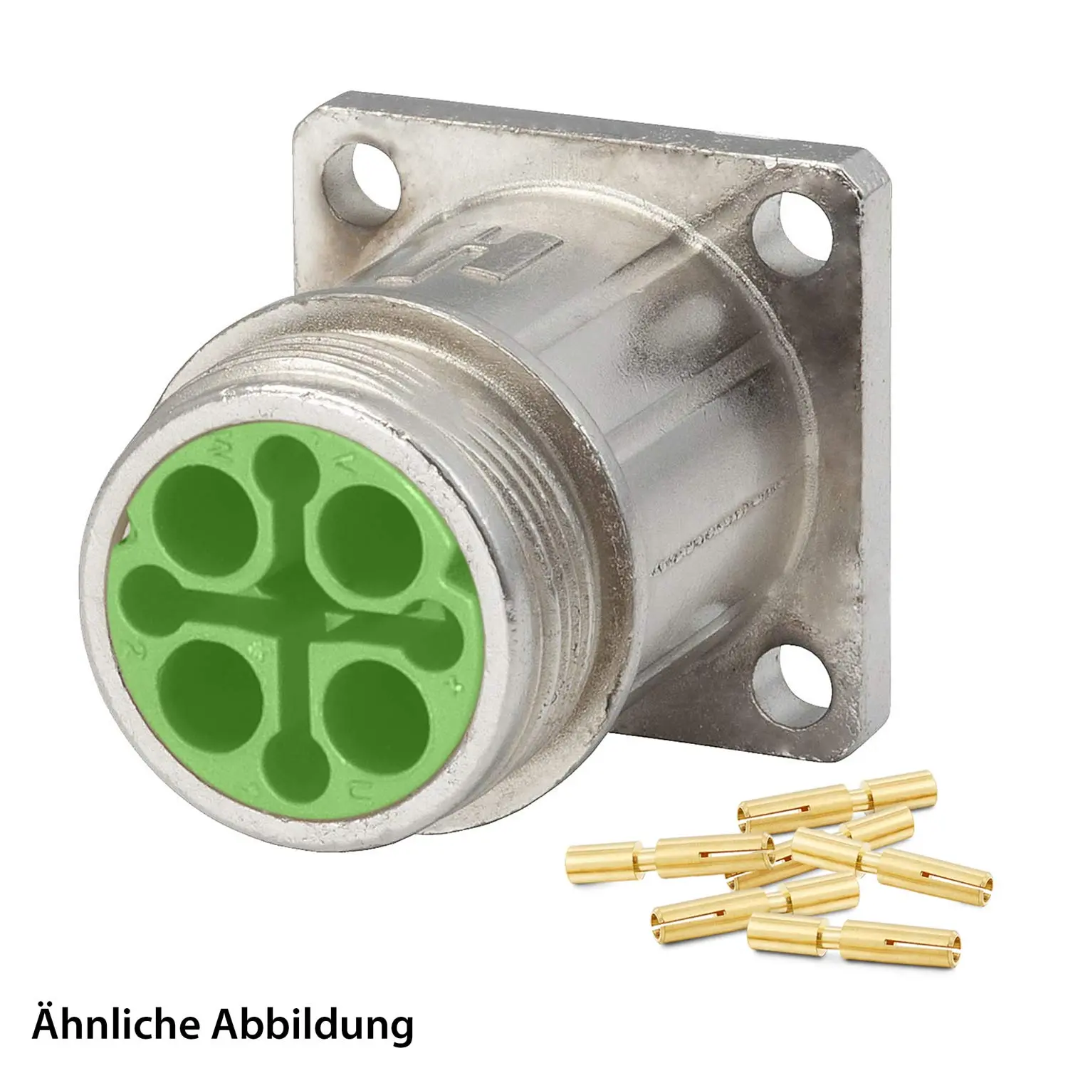 Produktfoto 1 von 799910832K HUMMEL SET inkl. Kontakte M16 Gerätesteckverbinder, Crimpeinsatz gerade Polzahl 18-pol., Buchse Vorderwand