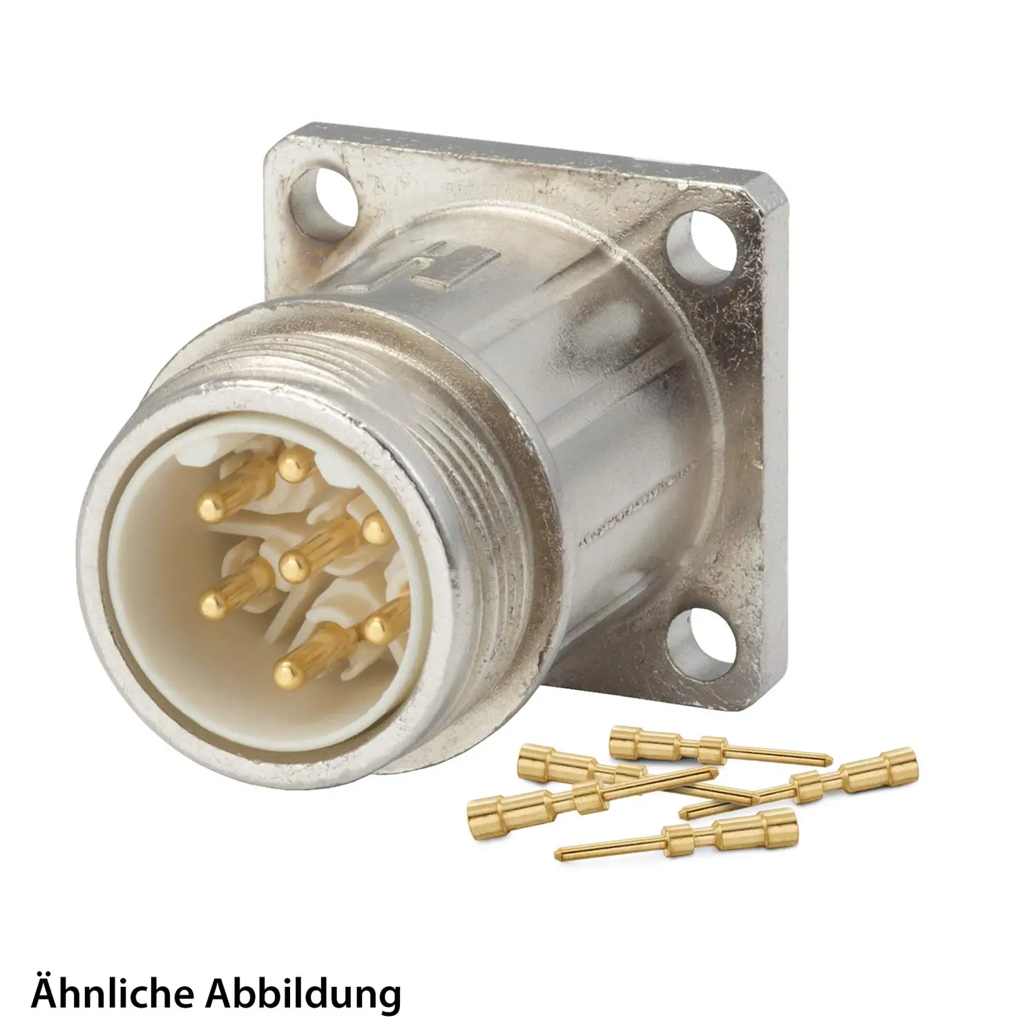 799910768K HUMMEL SET inkl. Kontakte M16 Gerätesteckverbinder, Crimpeinsatz gerade Polzahl 15-pol. 3+12, Stift Vorderwand