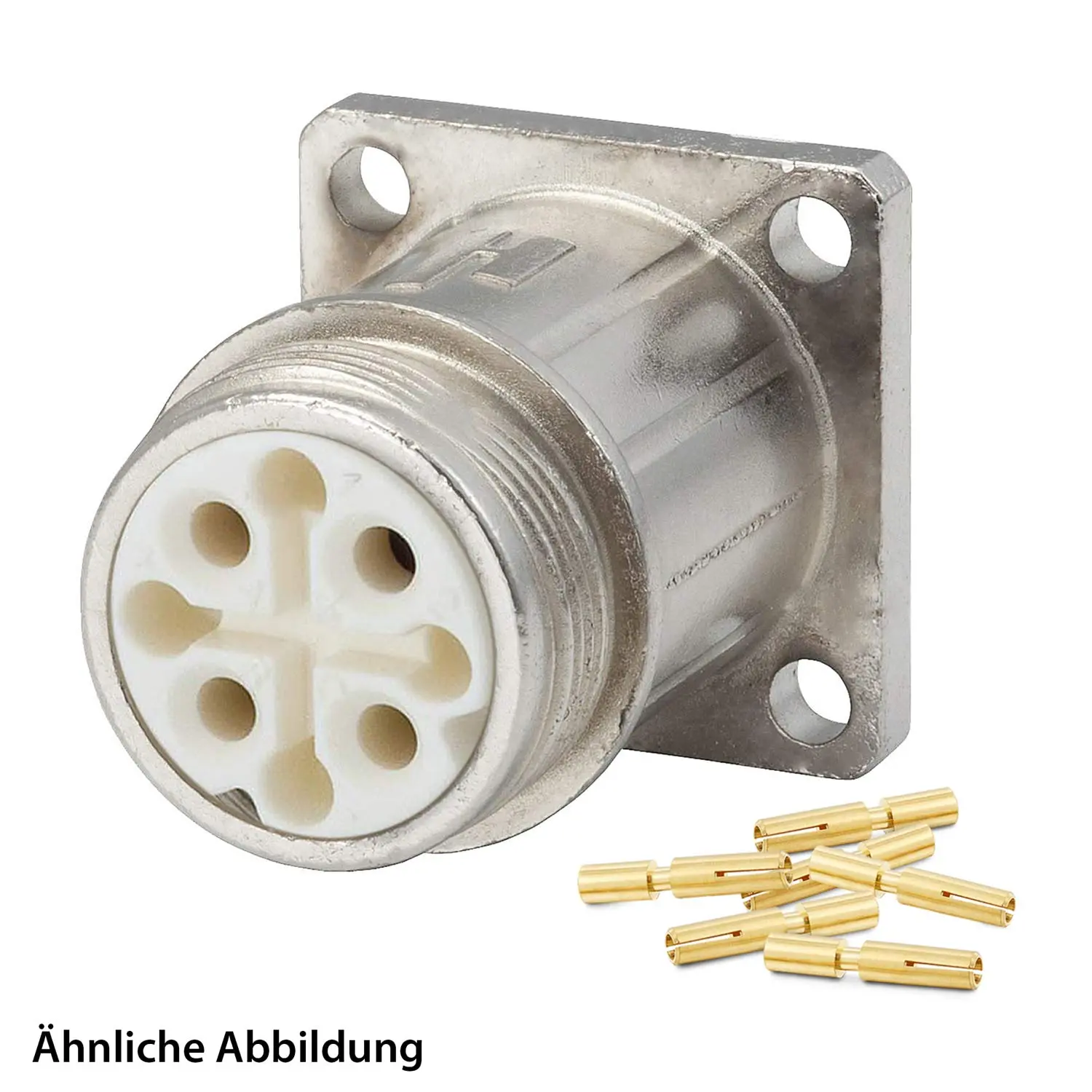 799910771K HUMMEL SET inkl. Kontakte M16 Gerätesteckverbinder, Crimpeinsatz gerade Polzahl 18-pol., Buchse Vorderwand