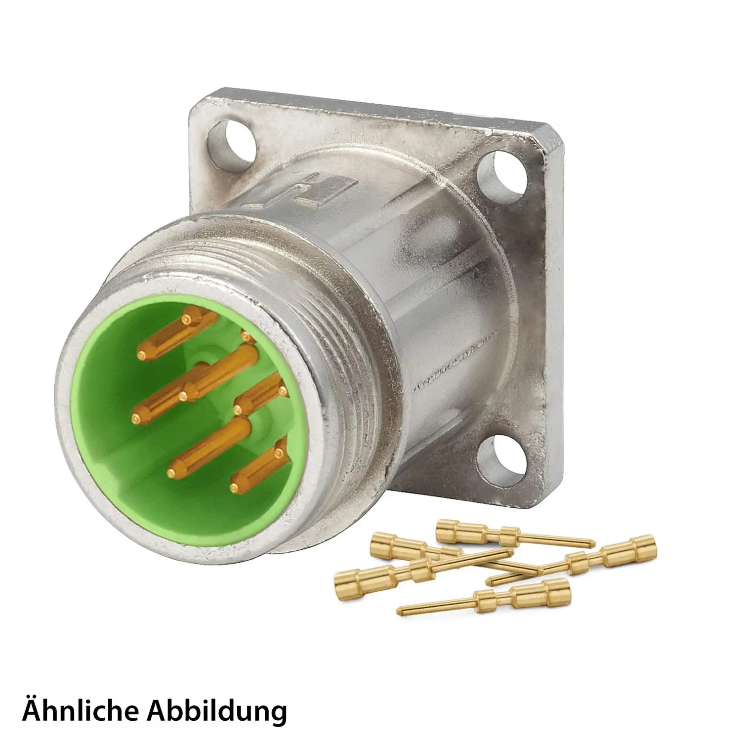 Produktfoto 1 von 799910825K HUMMEL SET inkl. Kontakte M16 Gerätesteckverbinder, Crimpeinsatz gerade Polzahl 10-pol., Stift Vorderwand